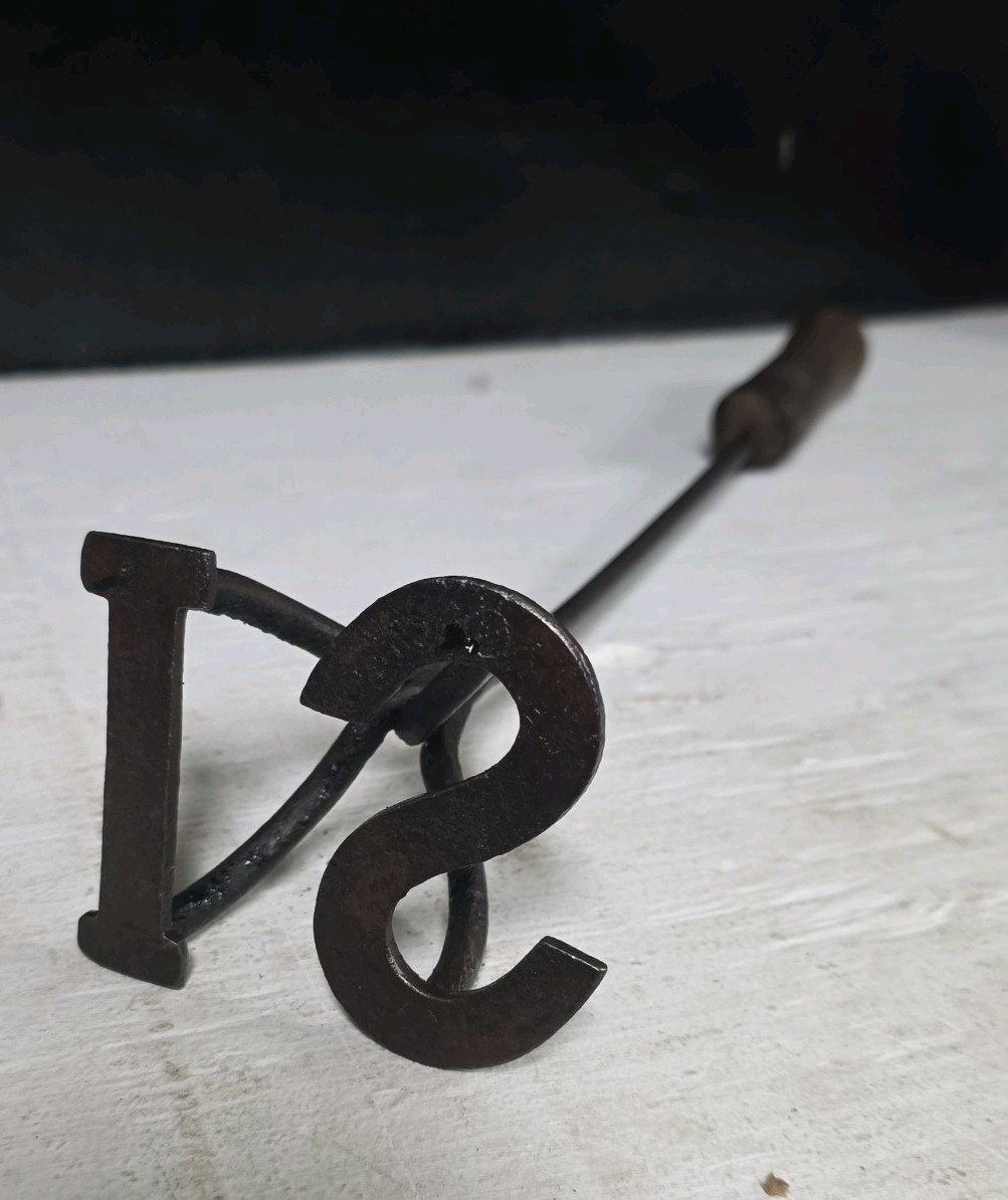 Antique Branding Iron for Cattle Cowboy Ranch Farm Hand Forged A IS Vintage Nice Antique Branding Iron for Cattle Cowboy Ranch Farm Hand Forged A IS Vintage Nice