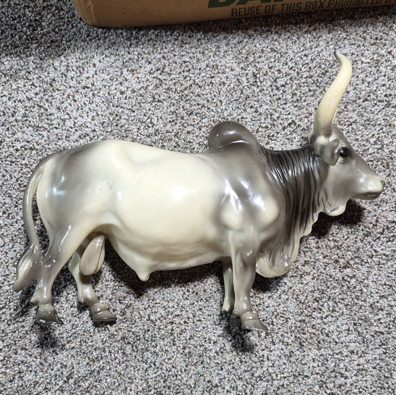 Vintage Breyer Horse #70 Glossy Grey Brahma Bull Animal 1960s see notes in descr Vintage Breyer Horse #70 Glossy Grey Brahma Bull Animal 1960s see notes in descr