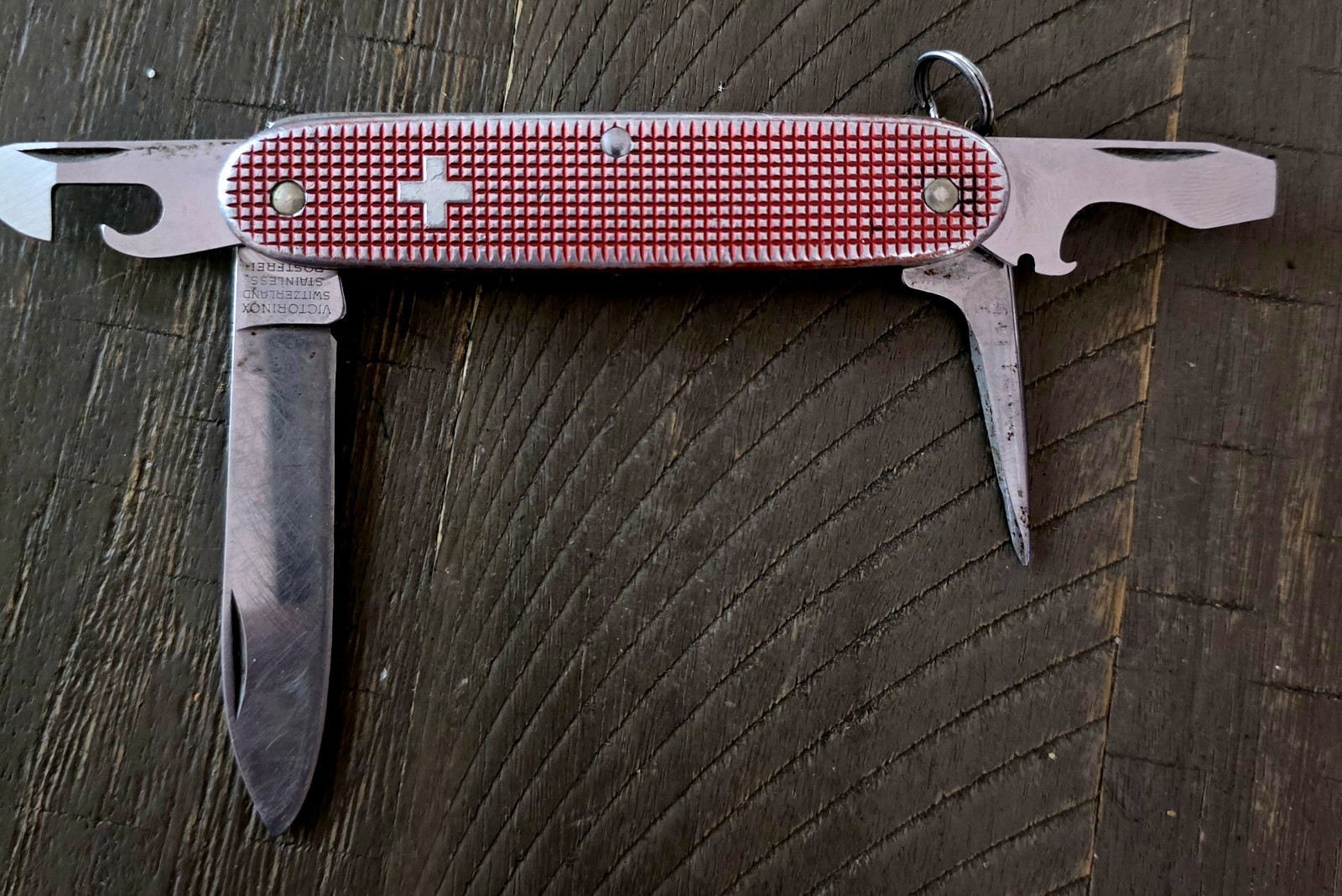 VINTAGE Silver VICTORINOX ALOX SWISS ARMY KNIFE Old Cross VINTAGE Silver VICTORINOX ALOX SWISS ARMY KNIFE Old Cross