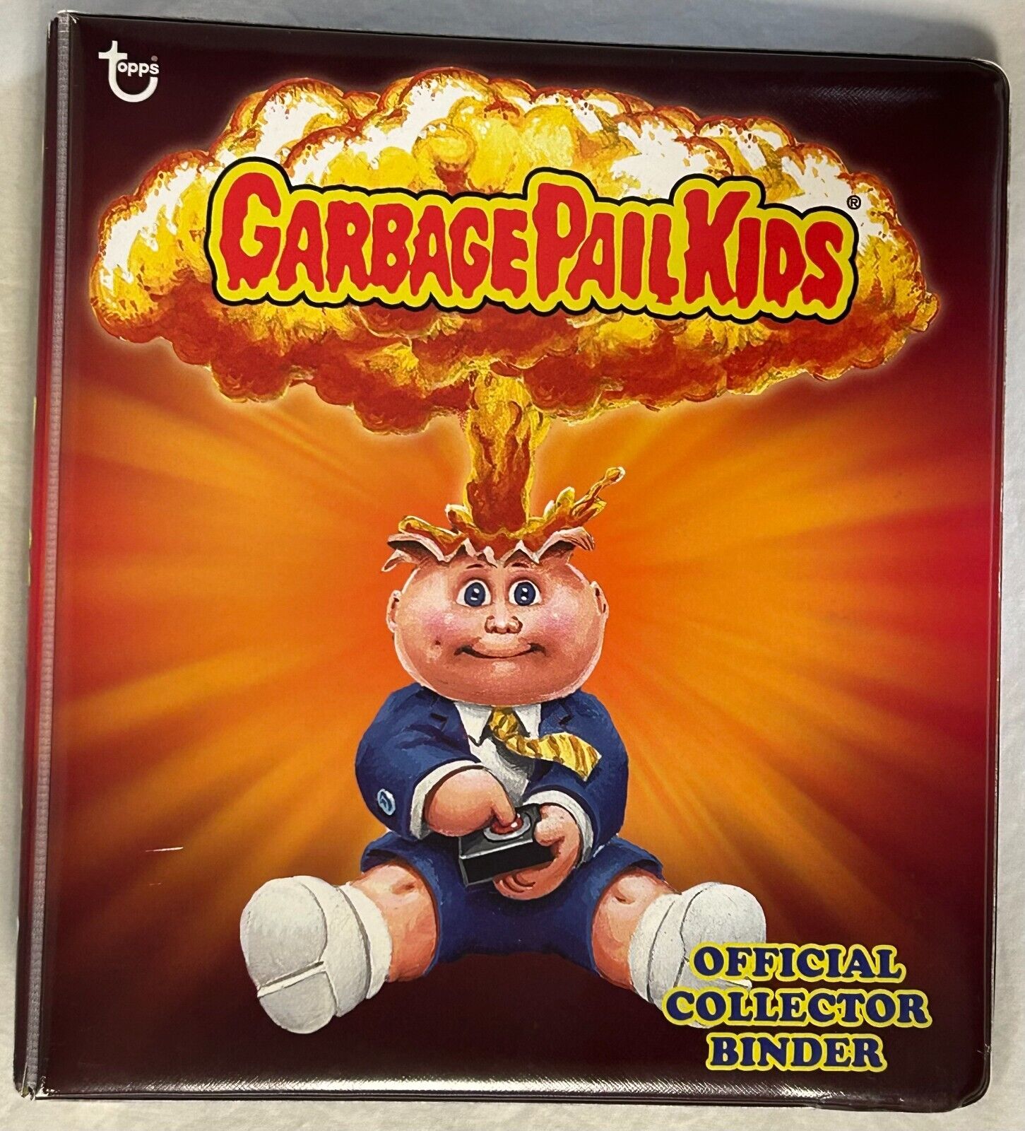 2013 Topps Garbage Pail Kids Official Collector Red ADAM BOMB Card Book BINDER