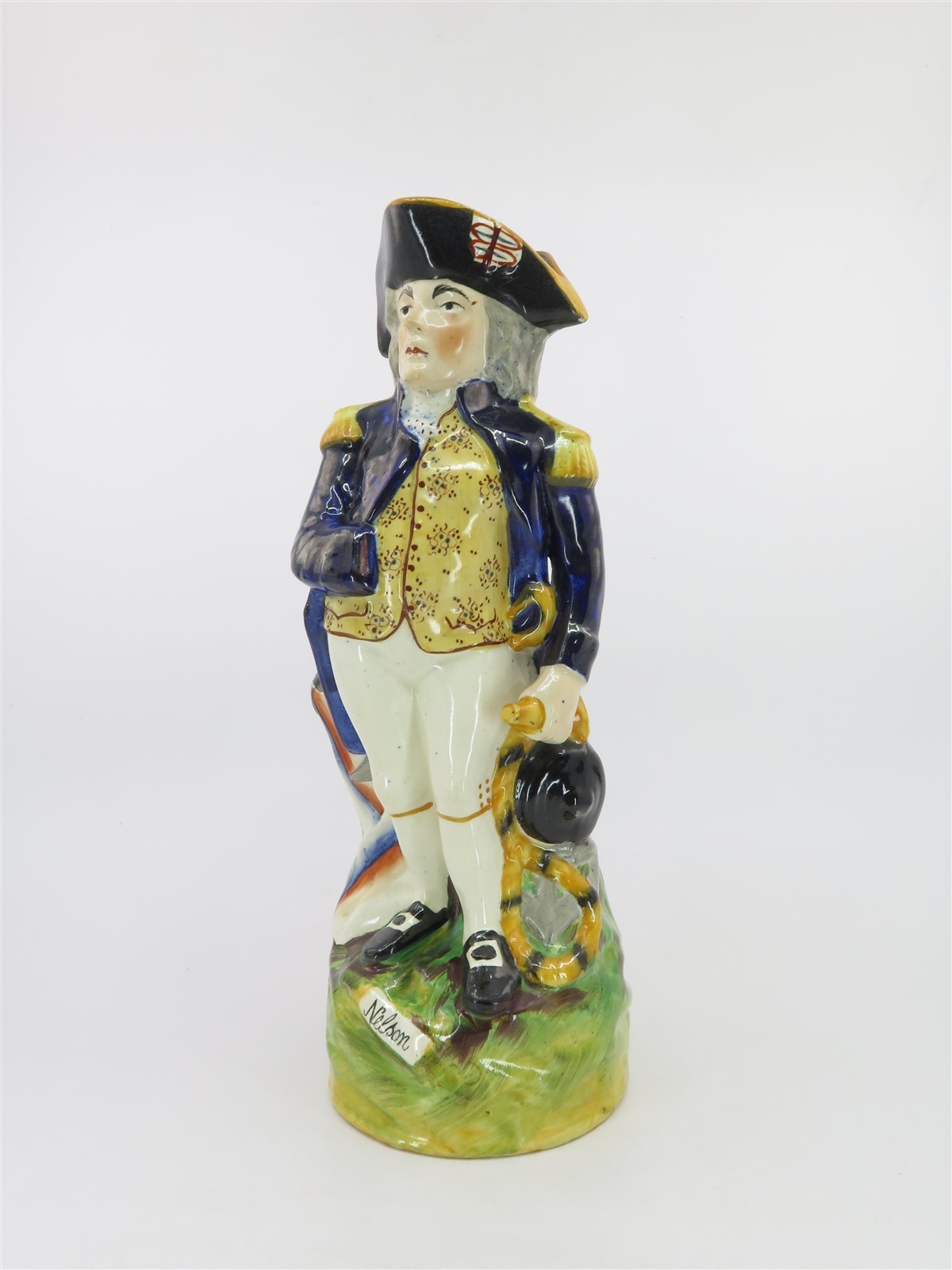 Antique Staffordshire Lord Horatio Nelson Toby Jug Pitcher Vase 11.5