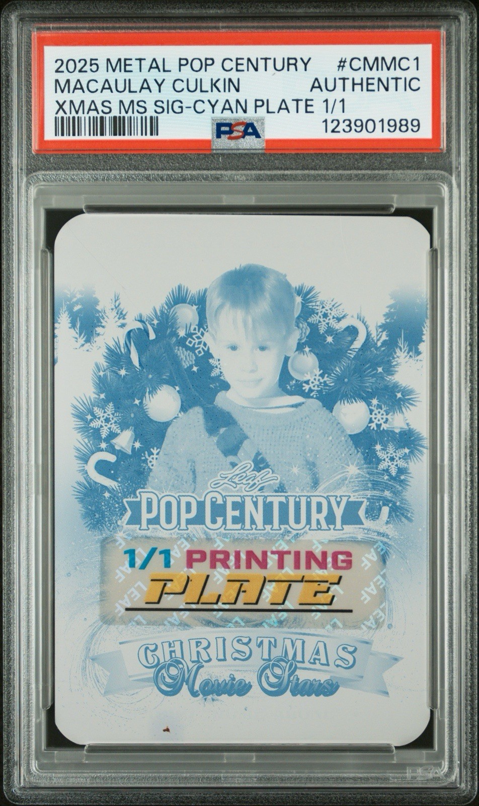 2024 Leaf Metal Pop Century Macaulay Culkin Xmas Stars Printing Plate 1/1 - PSA 2024 Leaf Metal Pop Century Macaulay Culkin Xmas Stars Printing Plate 1/1 - PSA