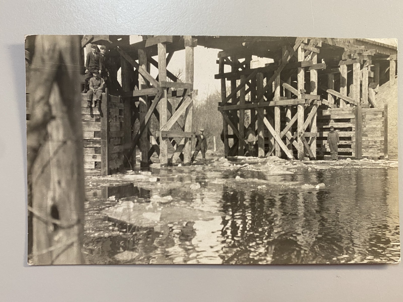 1910s Terry Montana Powder River Railroad Trestle Bridge Neighborhood Kids RPPC 1910s Terry Montana Powder River Railroad Trestle Bridge Neighborhood Kids RPPC