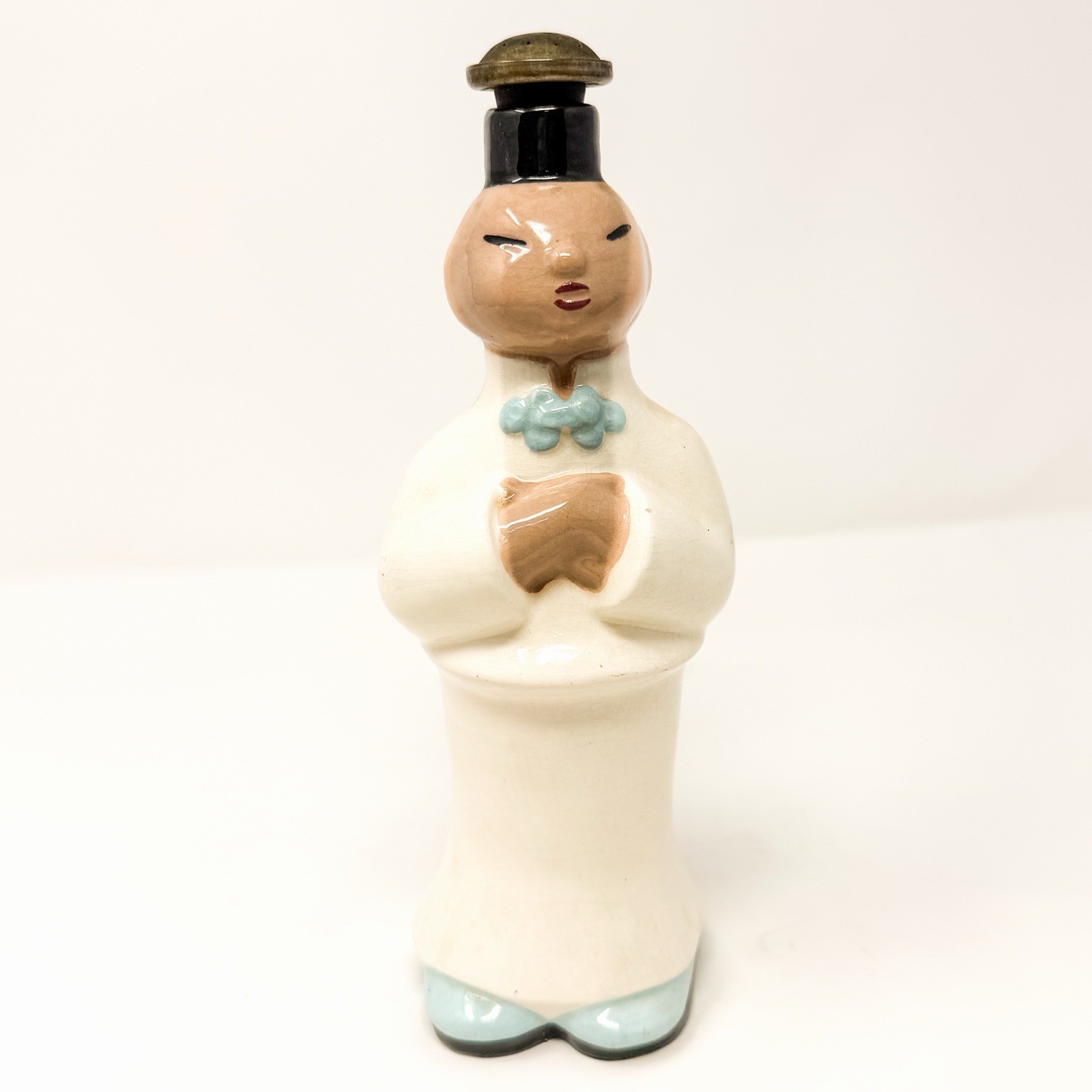 Vintage 1940s Cleminsons California Pottery Chinese Man Laundry Sprinkler Vintage 1940s Cleminsons California Pottery Chinese Man Laundry Sprinkler