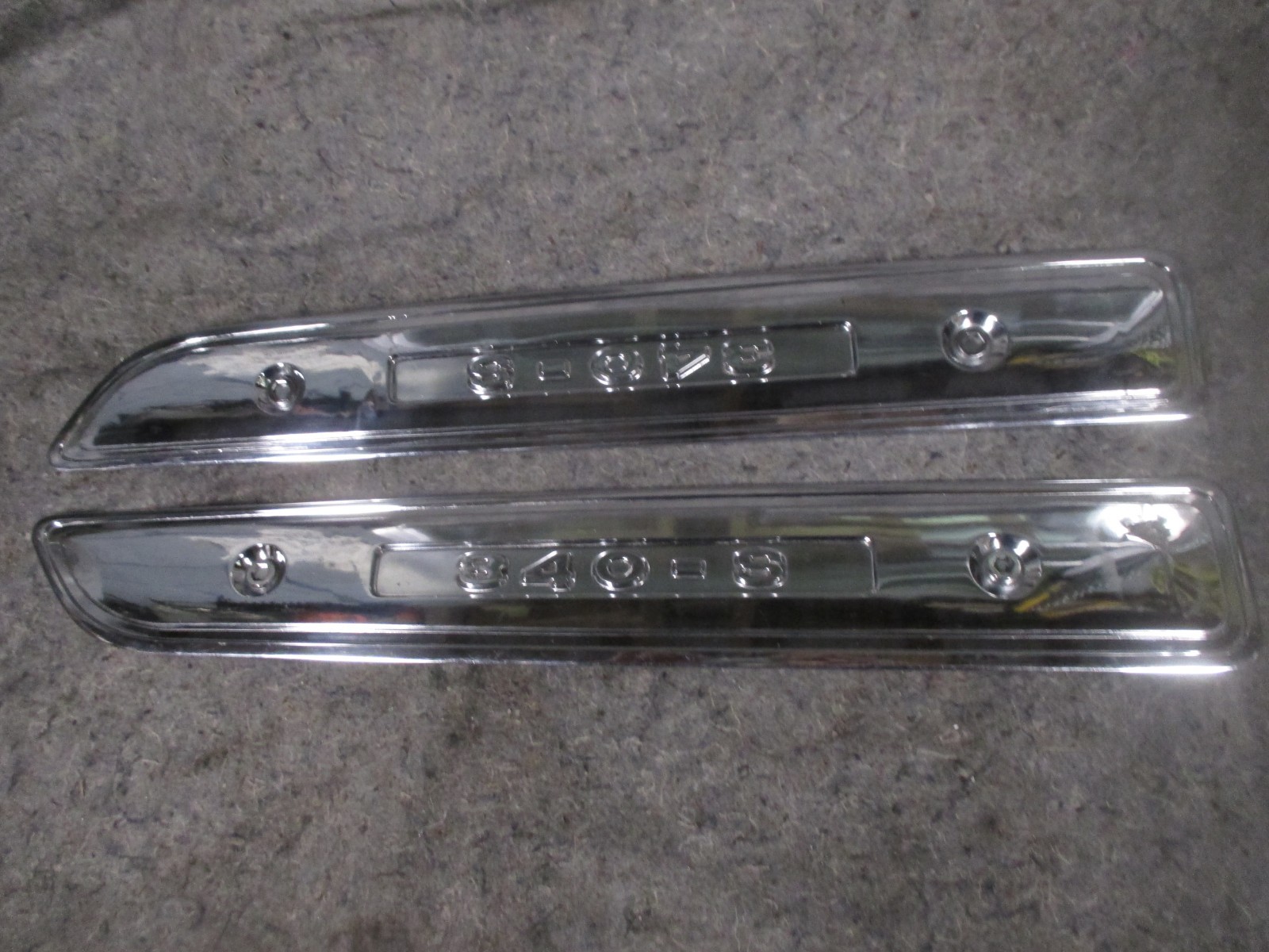 68 BARRACUDA 340 HOOD INSERTS - NO STUDS WALLHANGERS CUDA 1968 garage NITECLUB