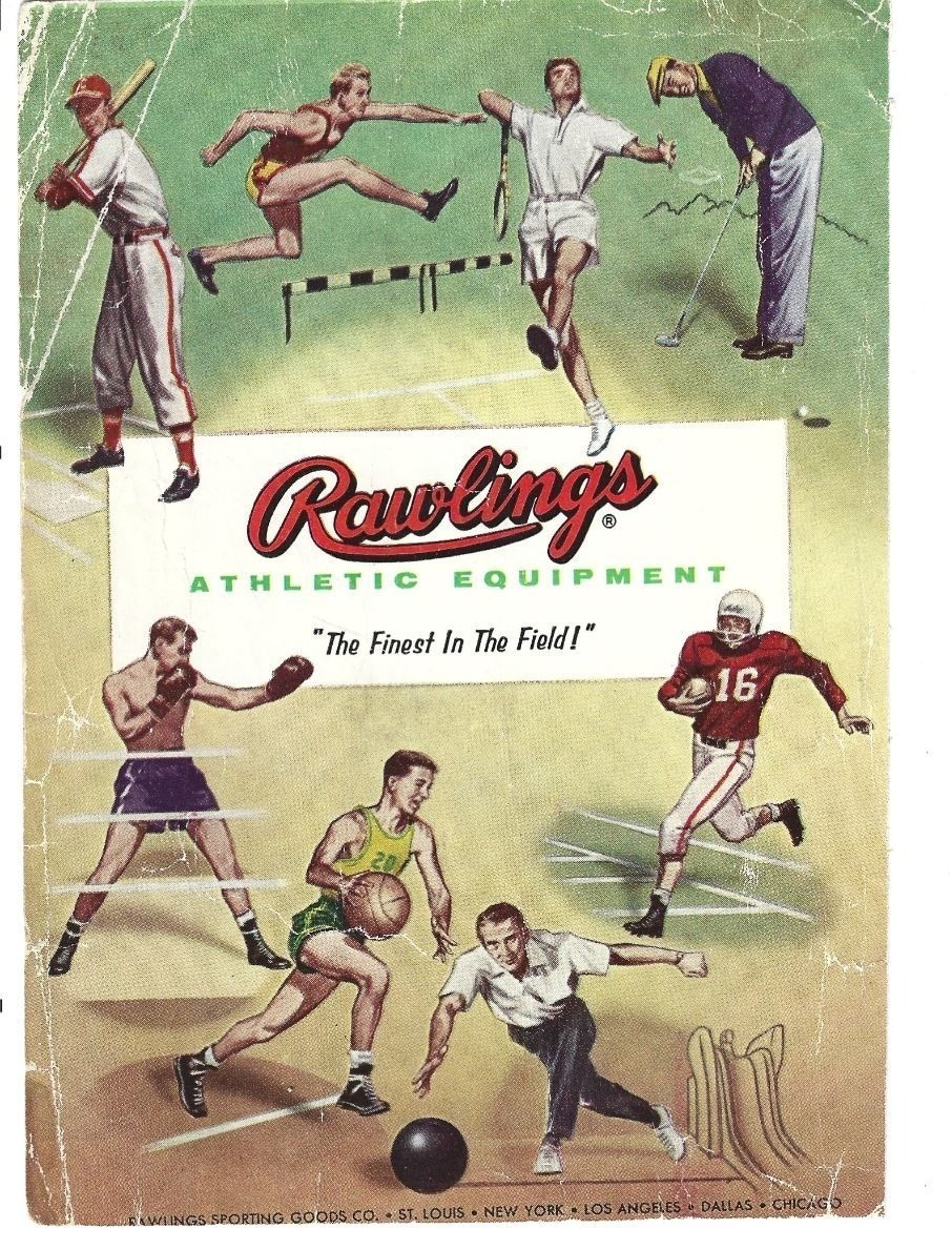 1960 Vintage Rawlings Athletic Equipment Print Ad Finest In The Field Sports 1960 Vintage Rawlings Athletic Equipment Print Ad Finest In The Field Sports