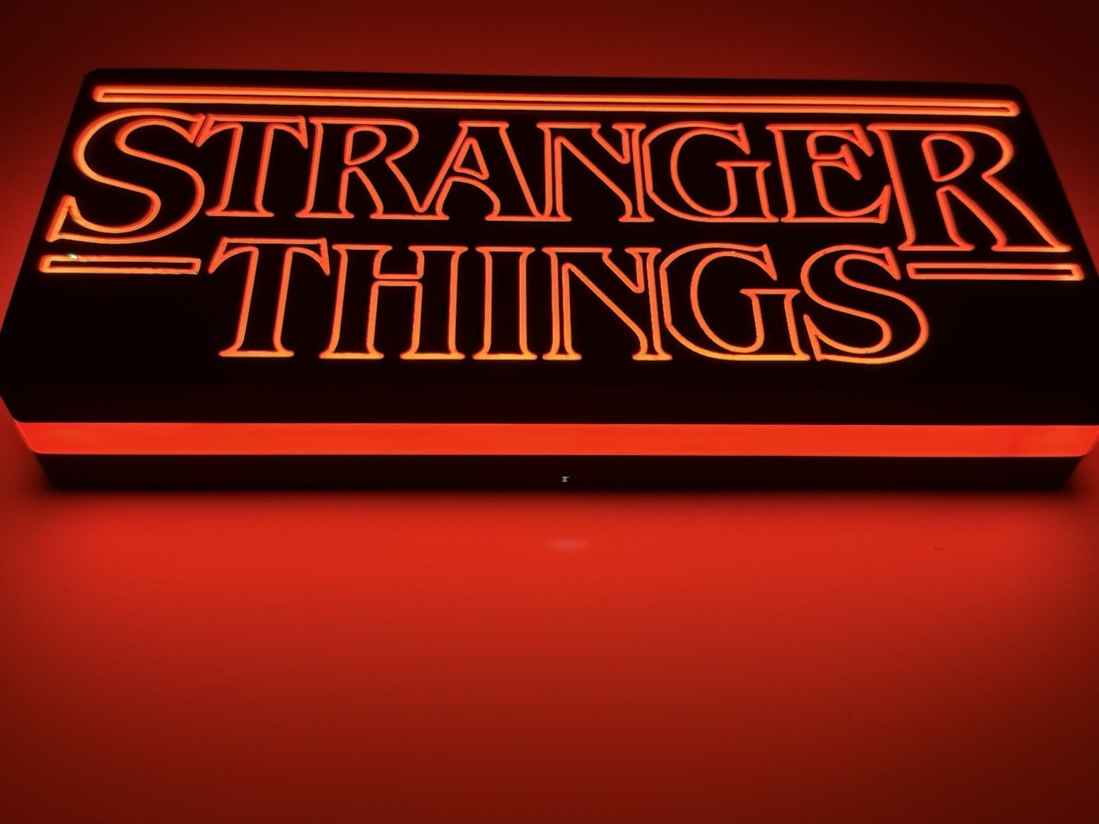 Light Up Stranger ThingsLed Light Up Decoration Sign Extra Large XL 9”-10” Wide Light Up Stranger ThingsLed Light Up Decoration Sign Extra Large XL 9”-10” Wide