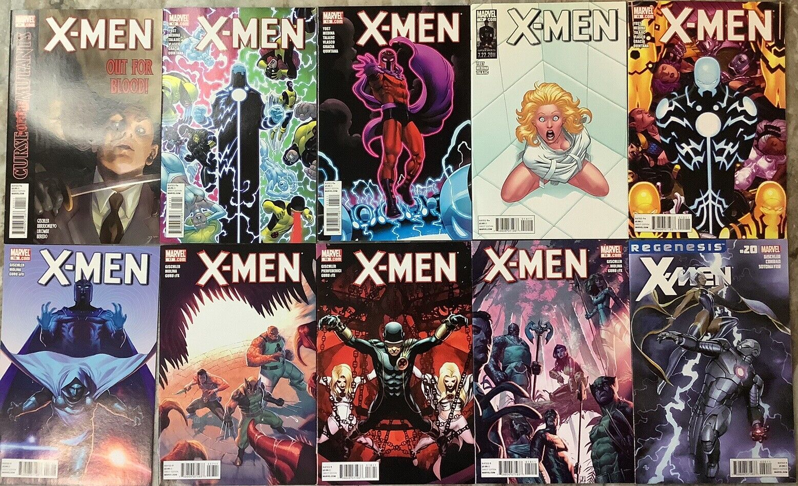 X-Men 11-20 Marvel 2011-12 Comic Books