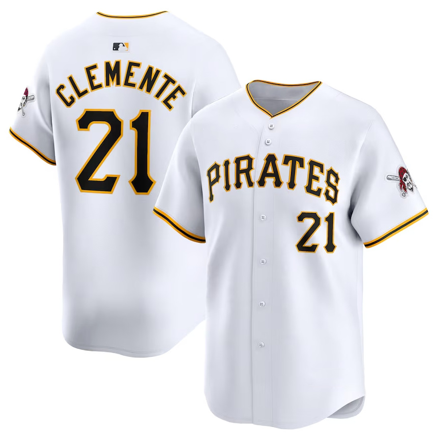 Roberto Clemente #21 Pittsburgh Pirates Replica Player Name Jersey - White