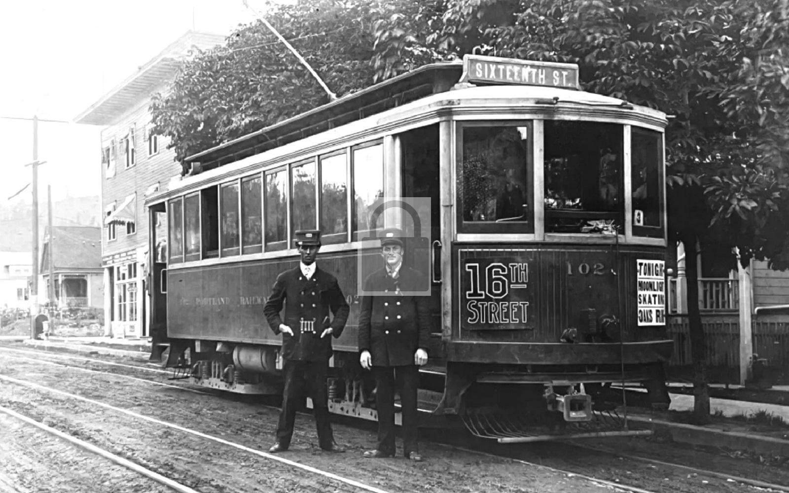 16th Street Trolley Car Portland Oregon OR - 11x17 Reprint 16th Street Trolley Car Portland Oregon OR - 11x17 Reprint
