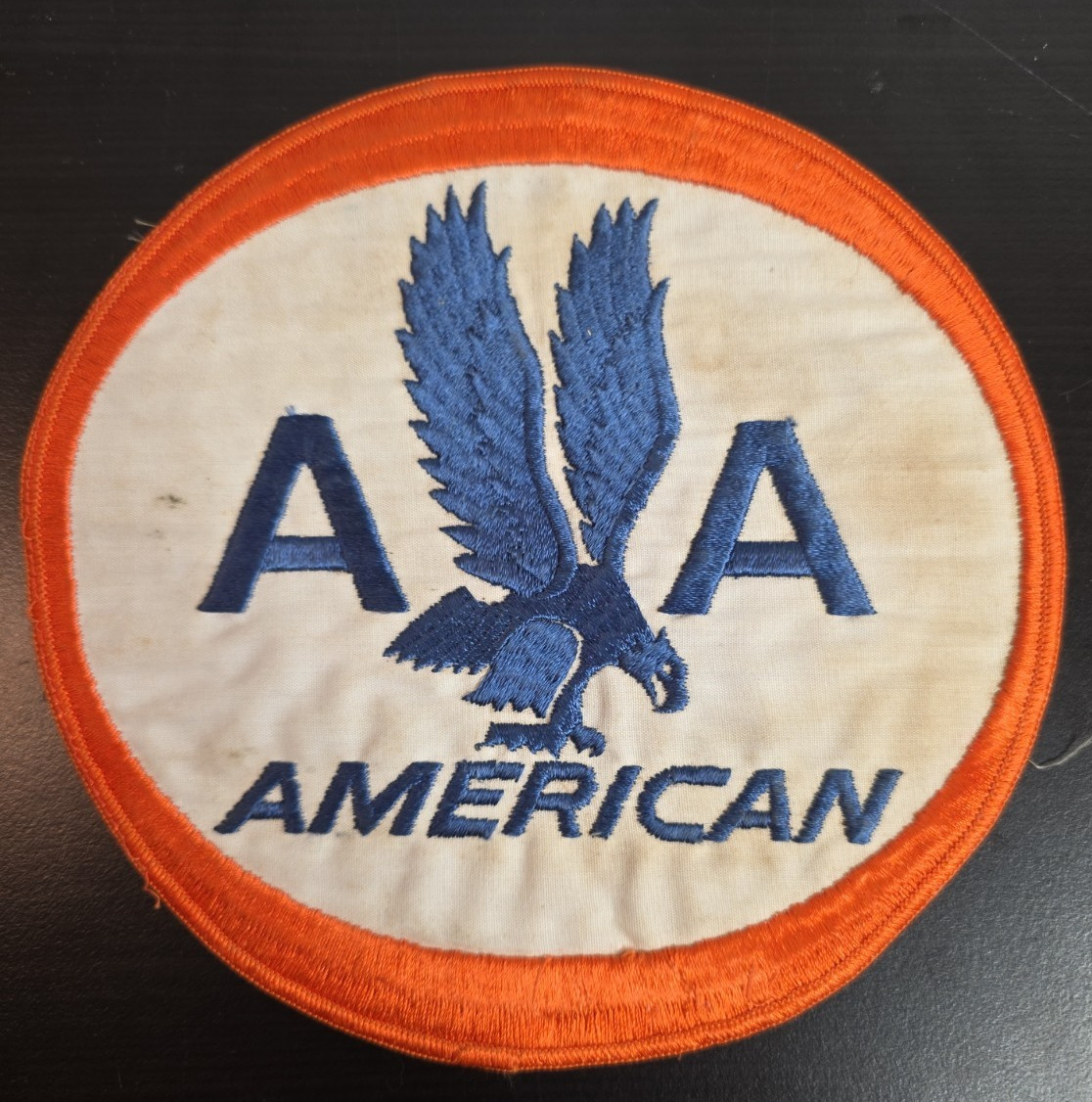 Vintage 1960’s AMERICAN AIRLINES LARGE 7” EMPLOYEE EMBROIDERED UNIFORM PATCH