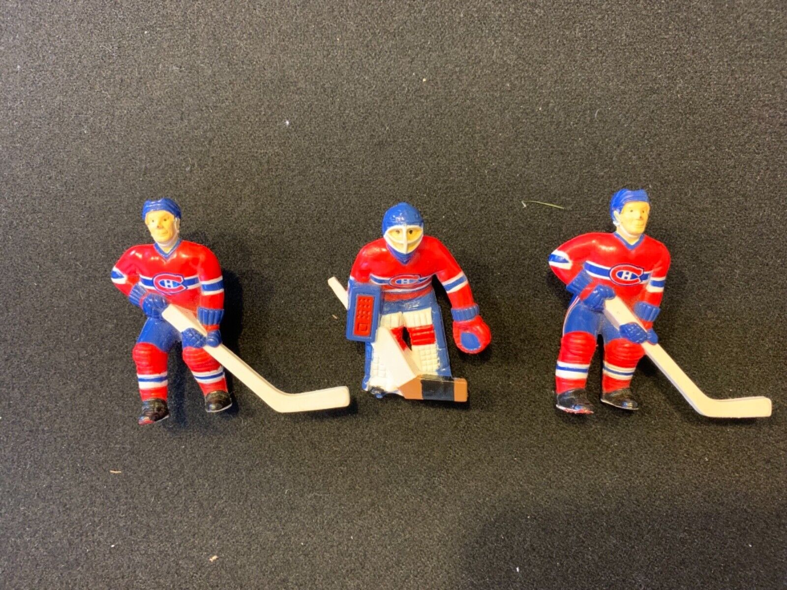 Wayne Gretzky Table Top Spare Goalie & two players, Montreal Canadians
