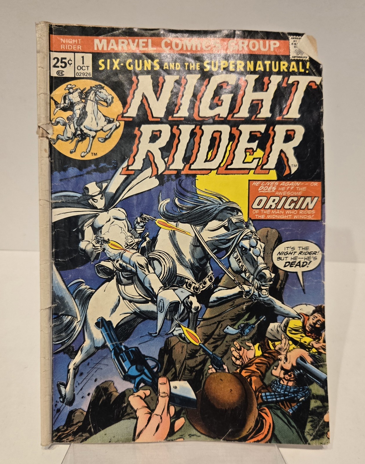 Vintage 1974 Night Rider #1 Ghost Western Key Issue Marvel Comics Bronze Age Vintage 1974 Night Rider #1 Ghost Western Key Issue Marvel Comics Bronze Age