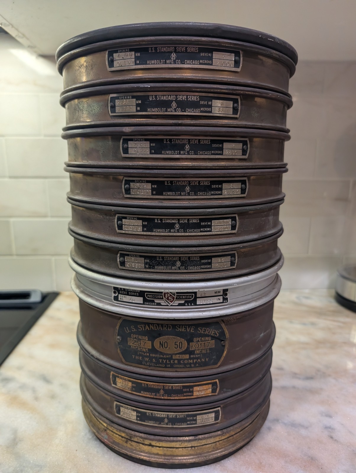 U.S. Standard Sieve Series Stack – Humboldt, Precision Scientific & W.S. Tyler U.S. Standard Sieve Series Stack – Humboldt, Precision Scientific & W.S. Tyler