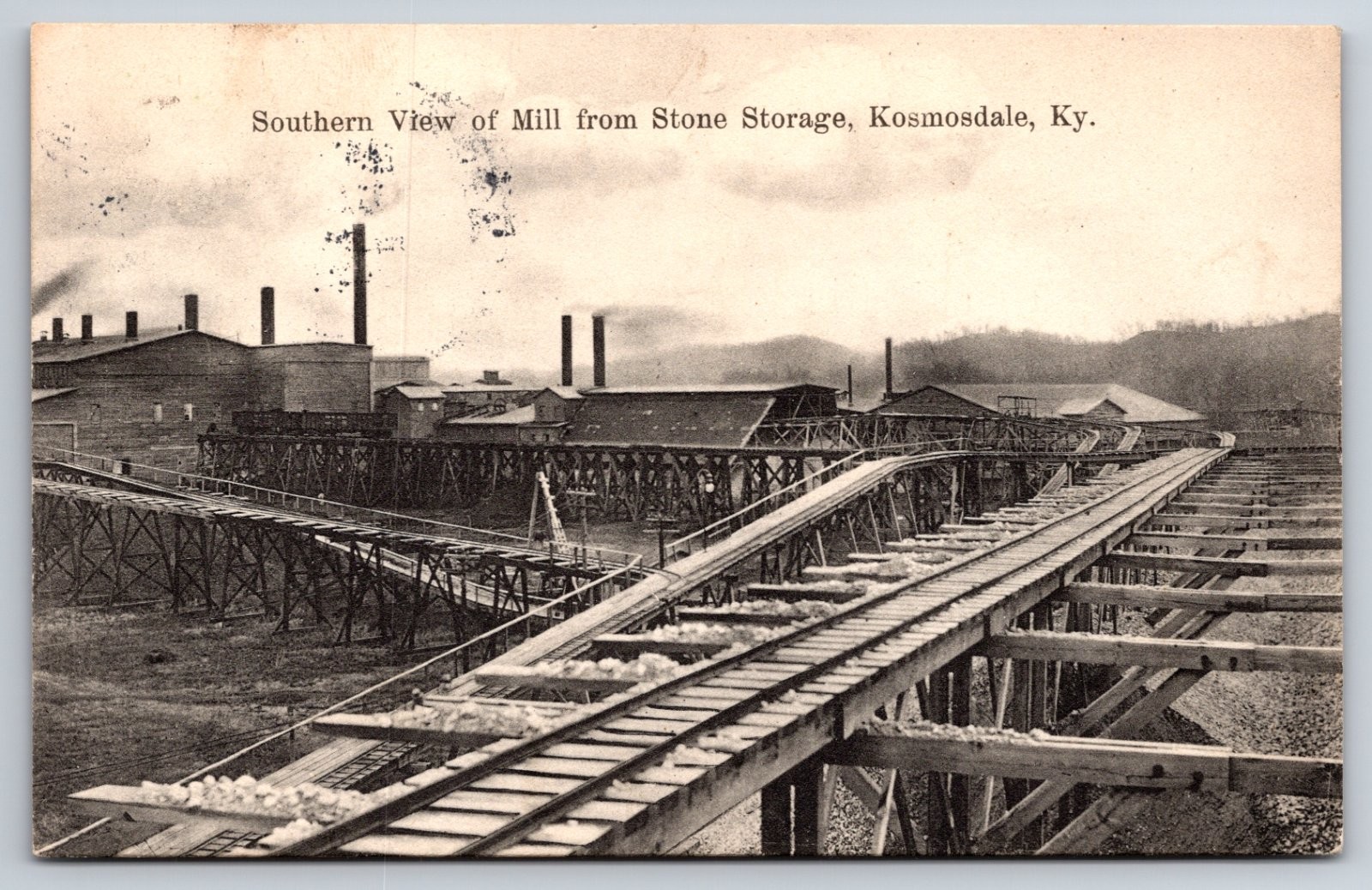 Kosmosdale Kentucky Louisville Southern View Mill Stone Storage Railroad PC Kosmosdale Kentucky Louisville Southern View Mill Stone Storage Railroad PC