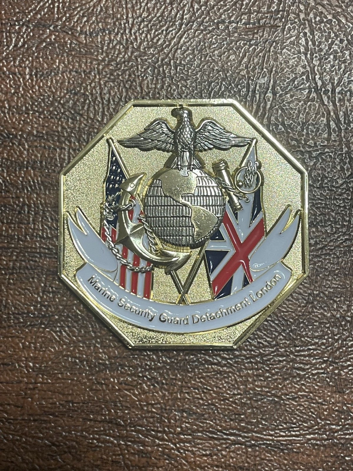 MSG - Marine Security Guard Detachment - London, U.K. - Challenge Coin MSG - Marine Security Guard Detachment - London, U.K. - Challenge Coin