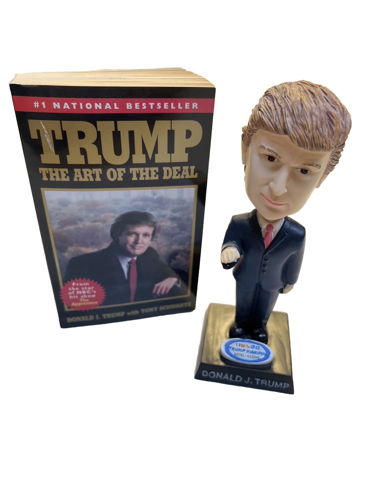 Donald J Trump Bobblehead / Trump Marina 2004 BD&A Collect & The Art Of The Deal