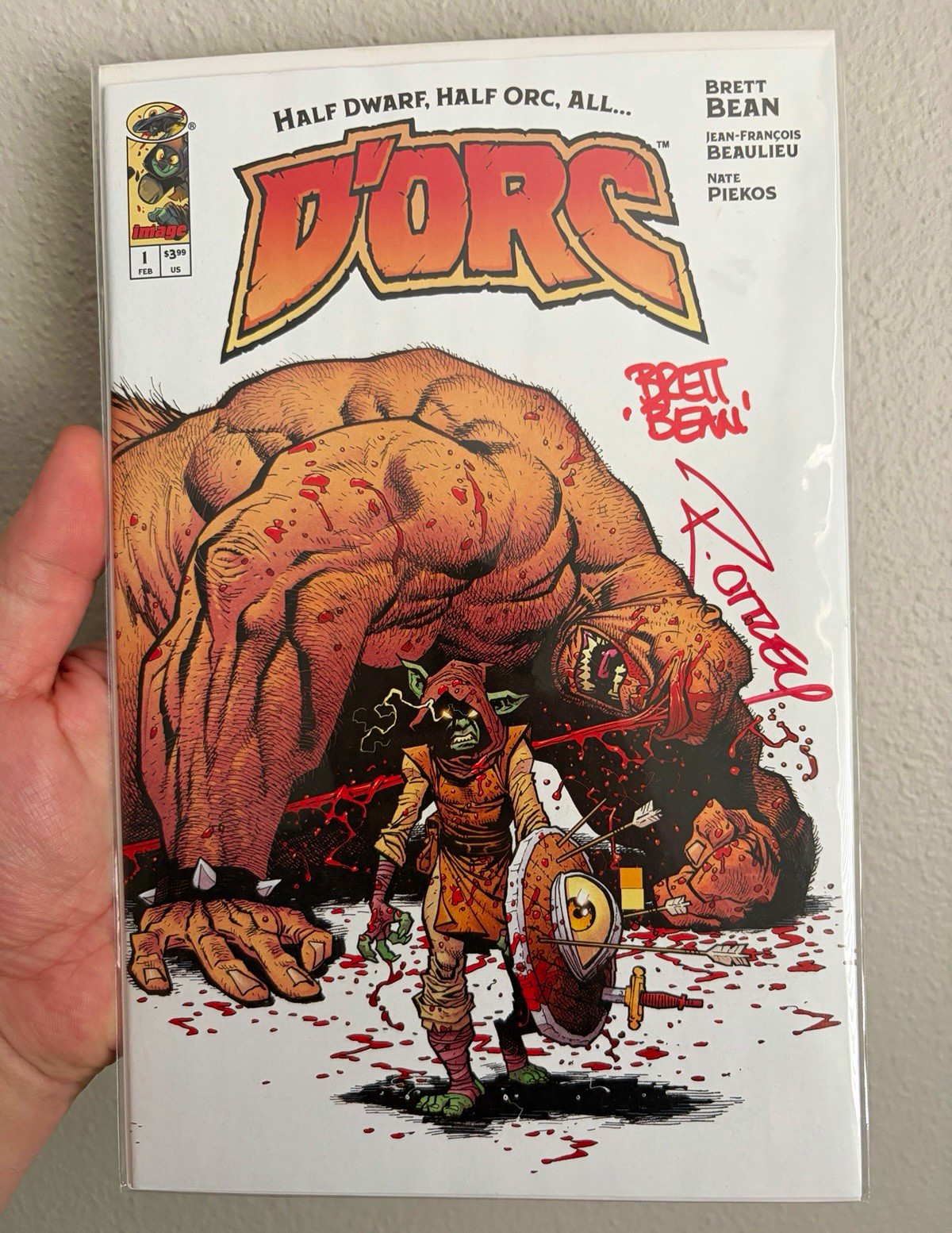 D’ORC #1 Cover D 1:25 First Printing Signed by Brett Bean & Ryan Ottley D’ORC #1 Cover D 1:25 First Printing Signed by Brett Bean & Ryan Ottley