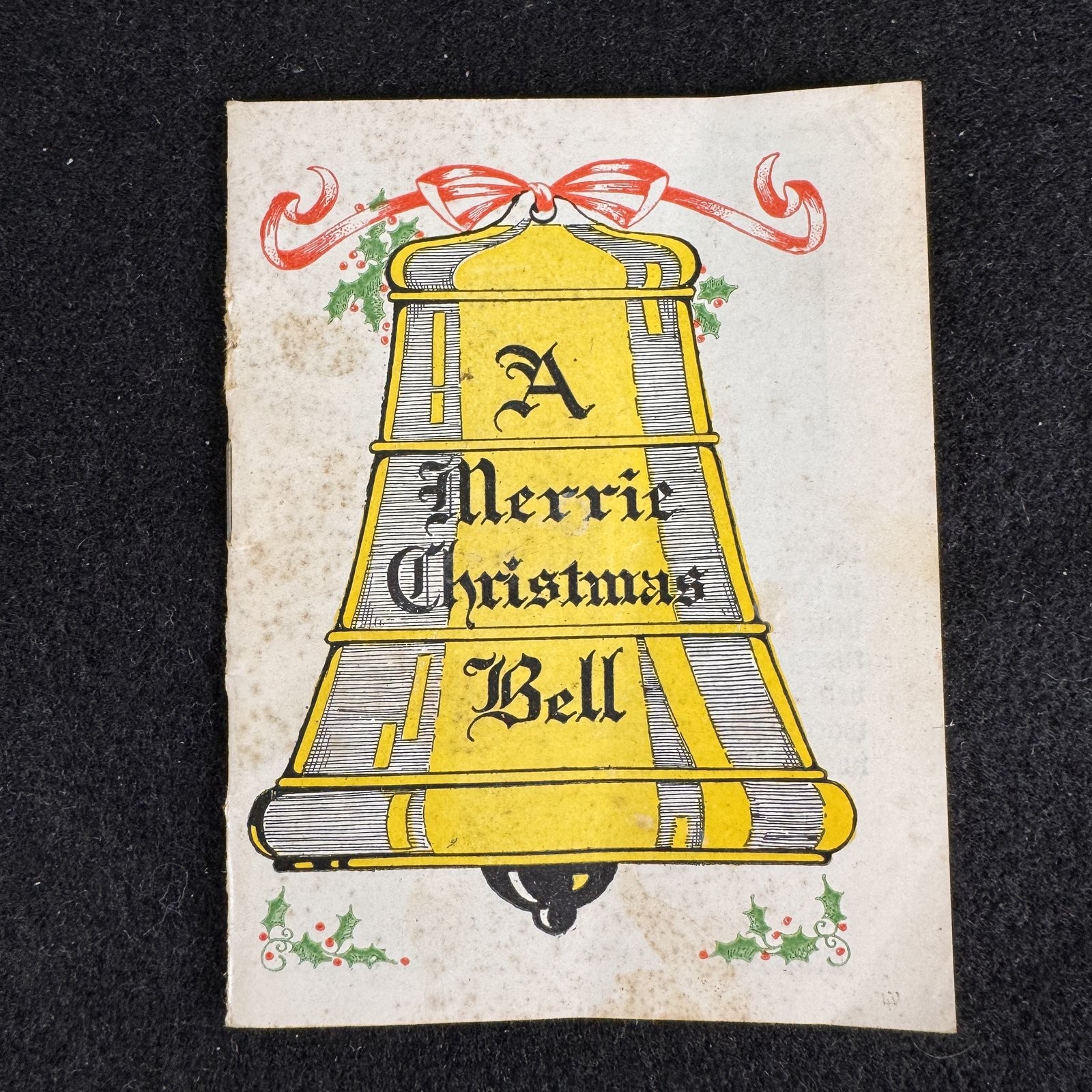 Merrie Christmas Bell Vintage 1950s J.C. Penney Christmas Booklet Newberg Oregon
