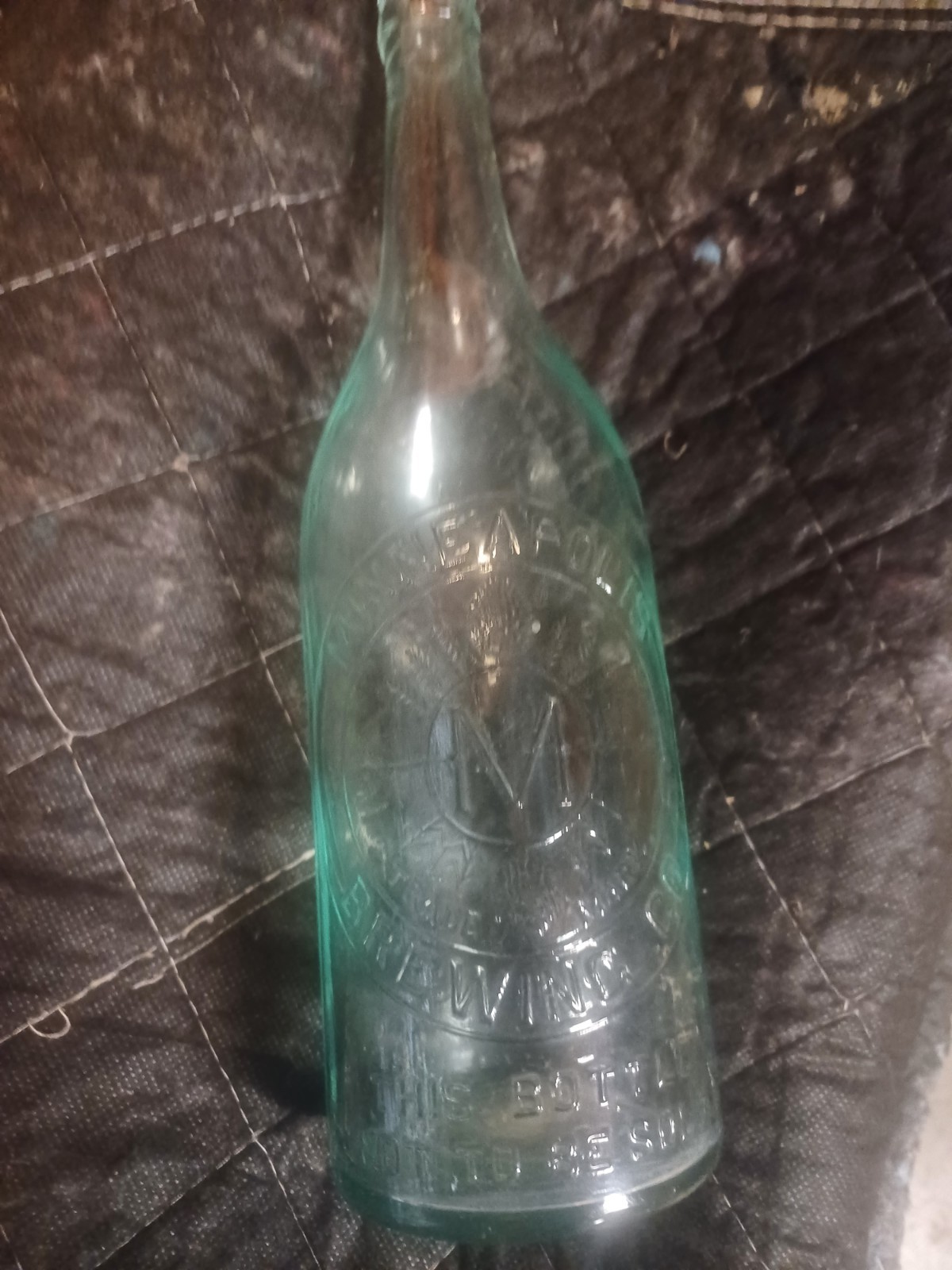 Vintage Minneapolis Brewing Co Embossed Bottle 12in. Vintage Minneapolis Brewing Co Embossed Bottle 12in.