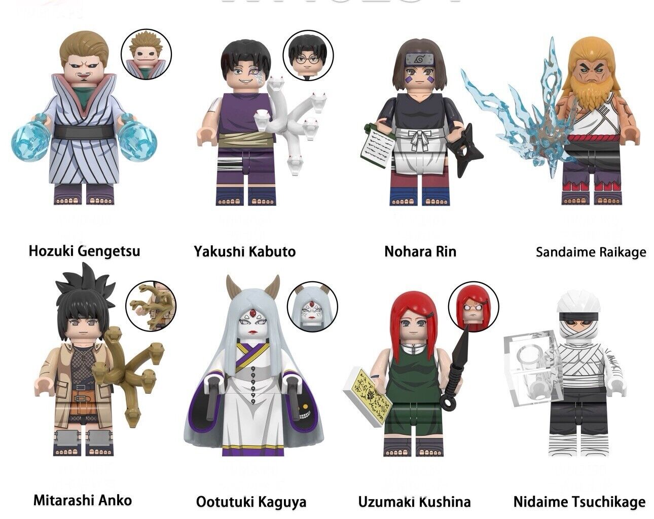 Naruto Shippuden Mini Figure 8 Pcs set