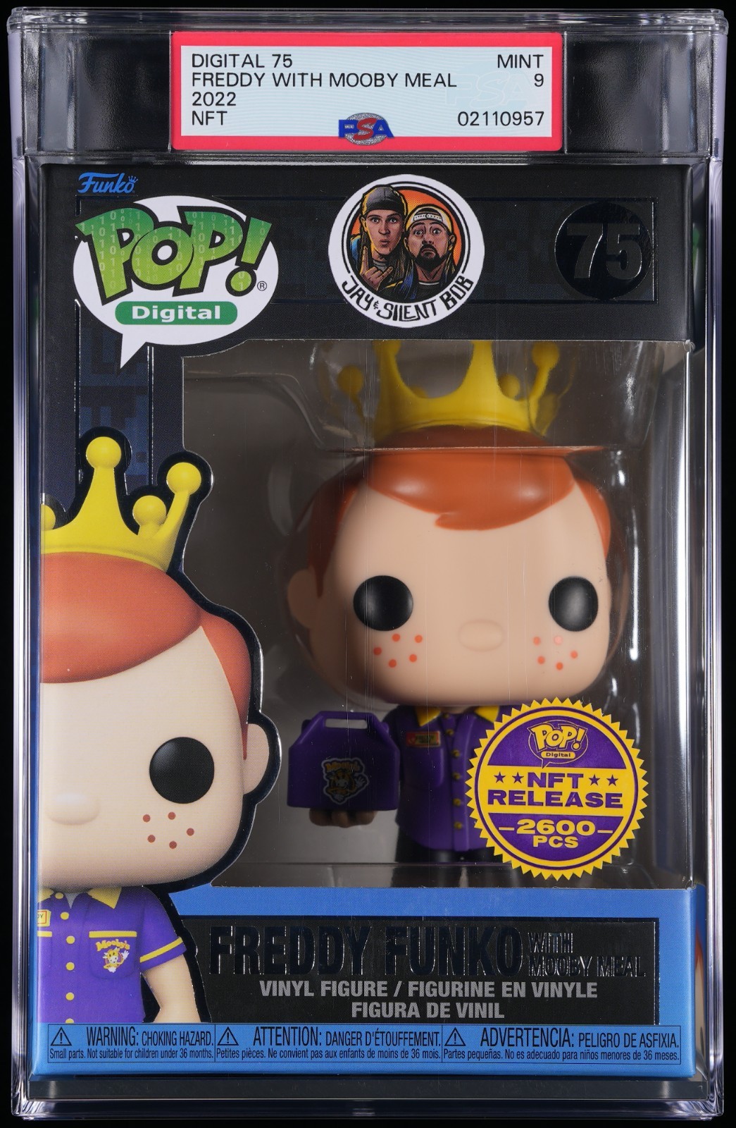 PSA 9 Funko Pop Digital 75 Freddy Funko With Mooby Meal 2600 PCS