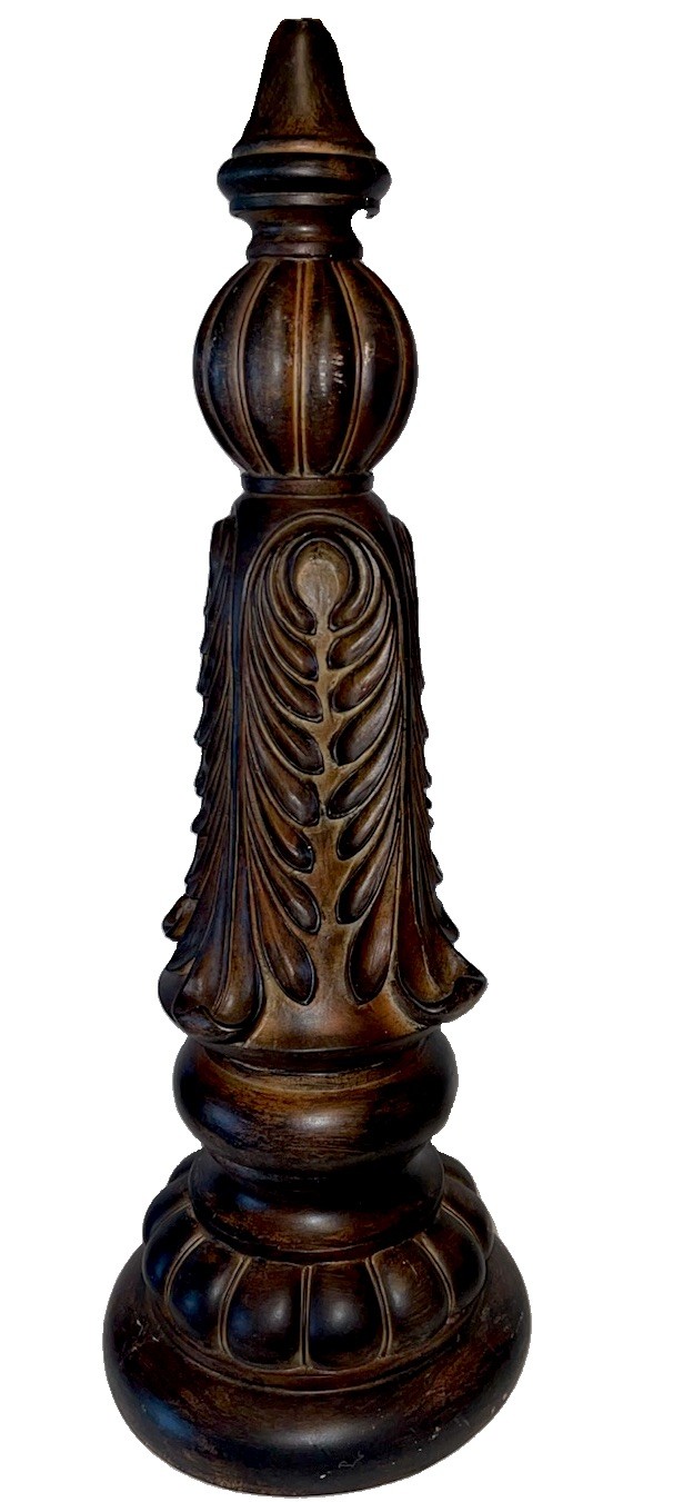 Nice Vintage Decorative Finial Sculpture Gothic French Decor Obelisk 19” T #2 Nice Vintage Decorative Finial Sculpture Gothic French Decor Obelisk 19” T #2