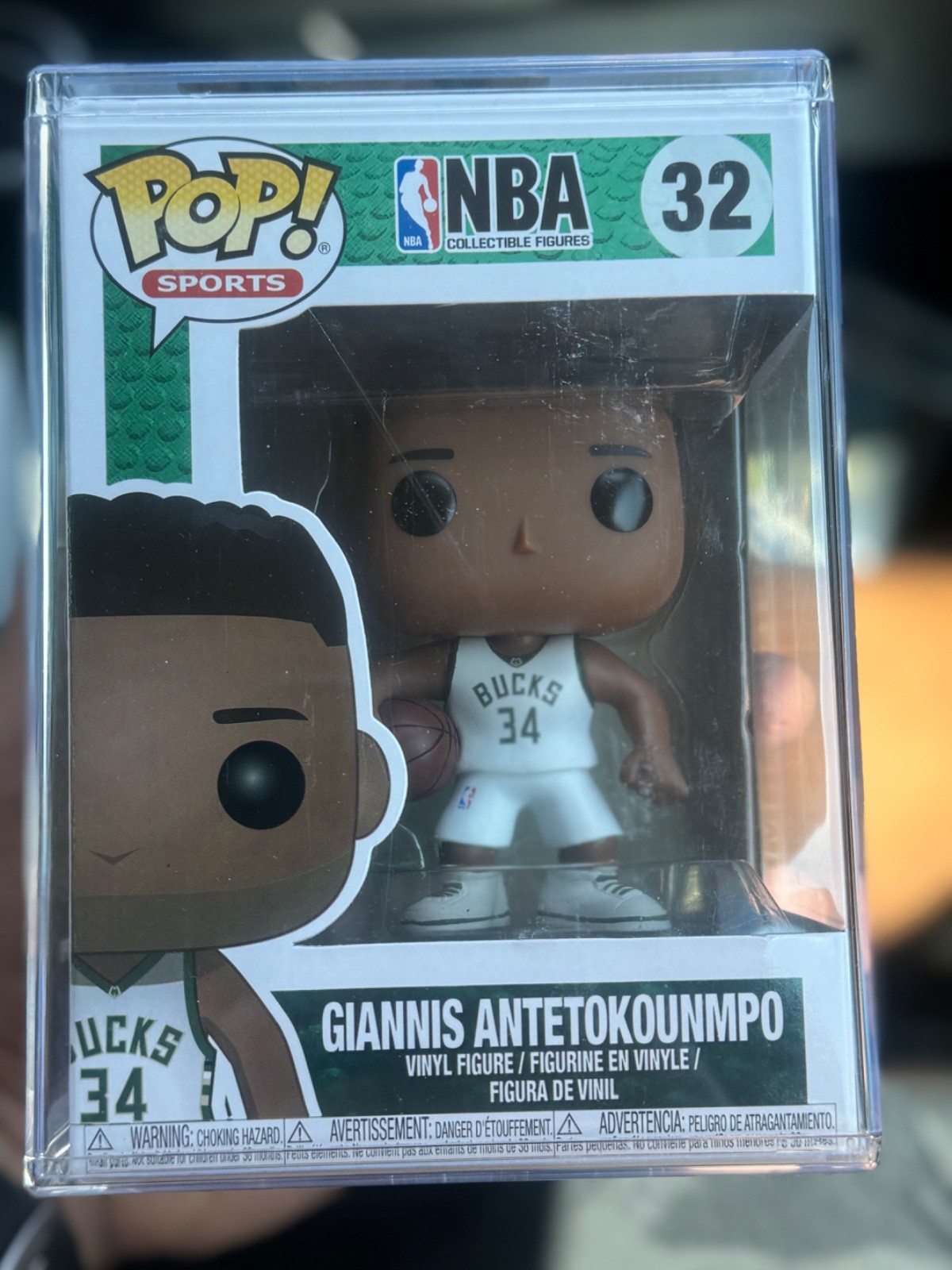 Funko Pop Sports Giannis Antetokounmpo NBA Milwaukee Bucks #32 + Pop Protectors Funko Pop Sports Giannis Antetokounmpo NBA Milwaukee Bucks #32 + Pop Protectors
