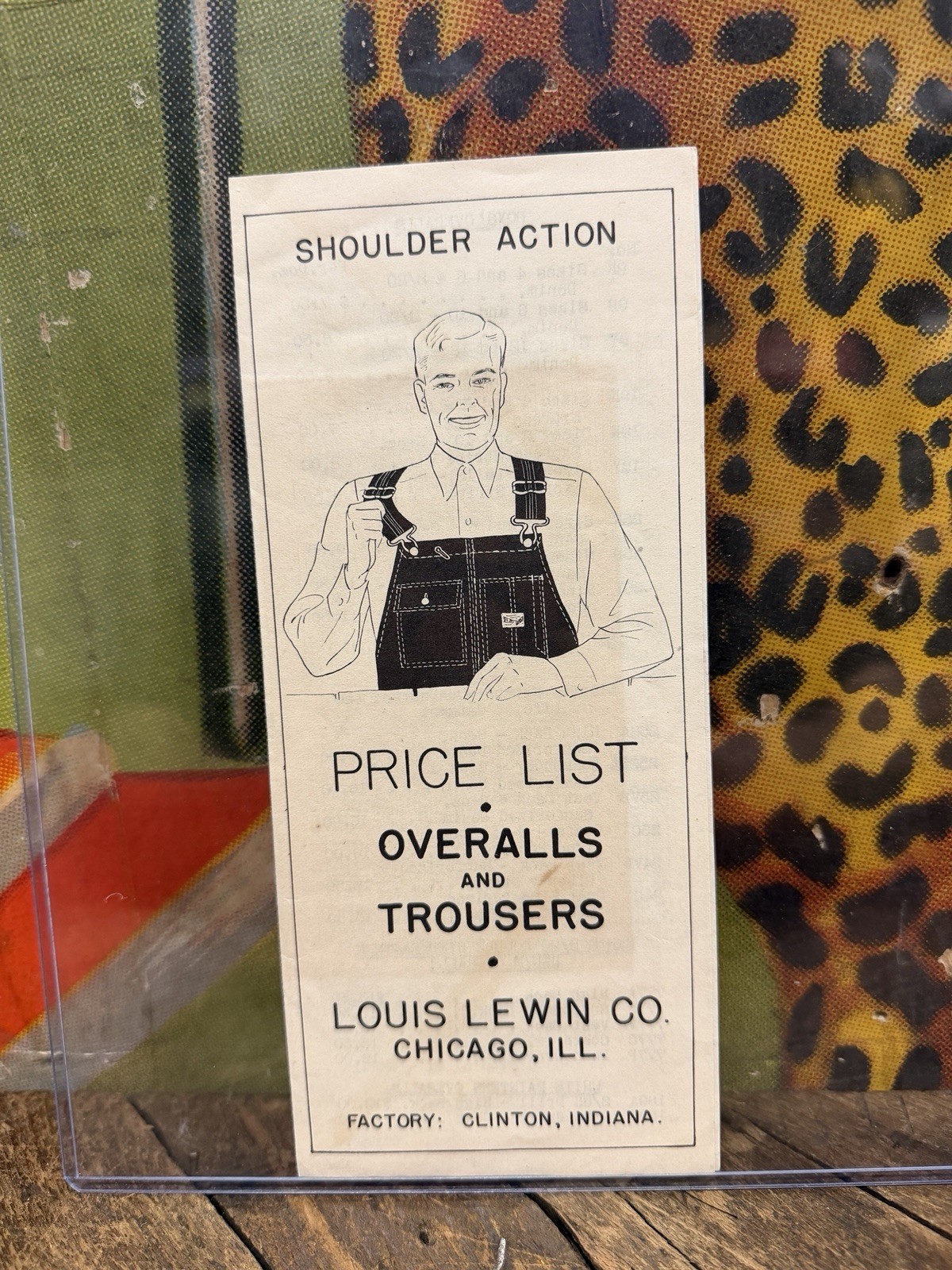 VINTAGE C. 1910 LOUIS LEWIN OVERALLS PRICE LIST BROCHURE BOOK SIGN UNION MADE VINTAGE C. 1910 LOUIS LEWIN OVERALLS PRICE LIST BROCHURE BOOK SIGN UNION MADE
