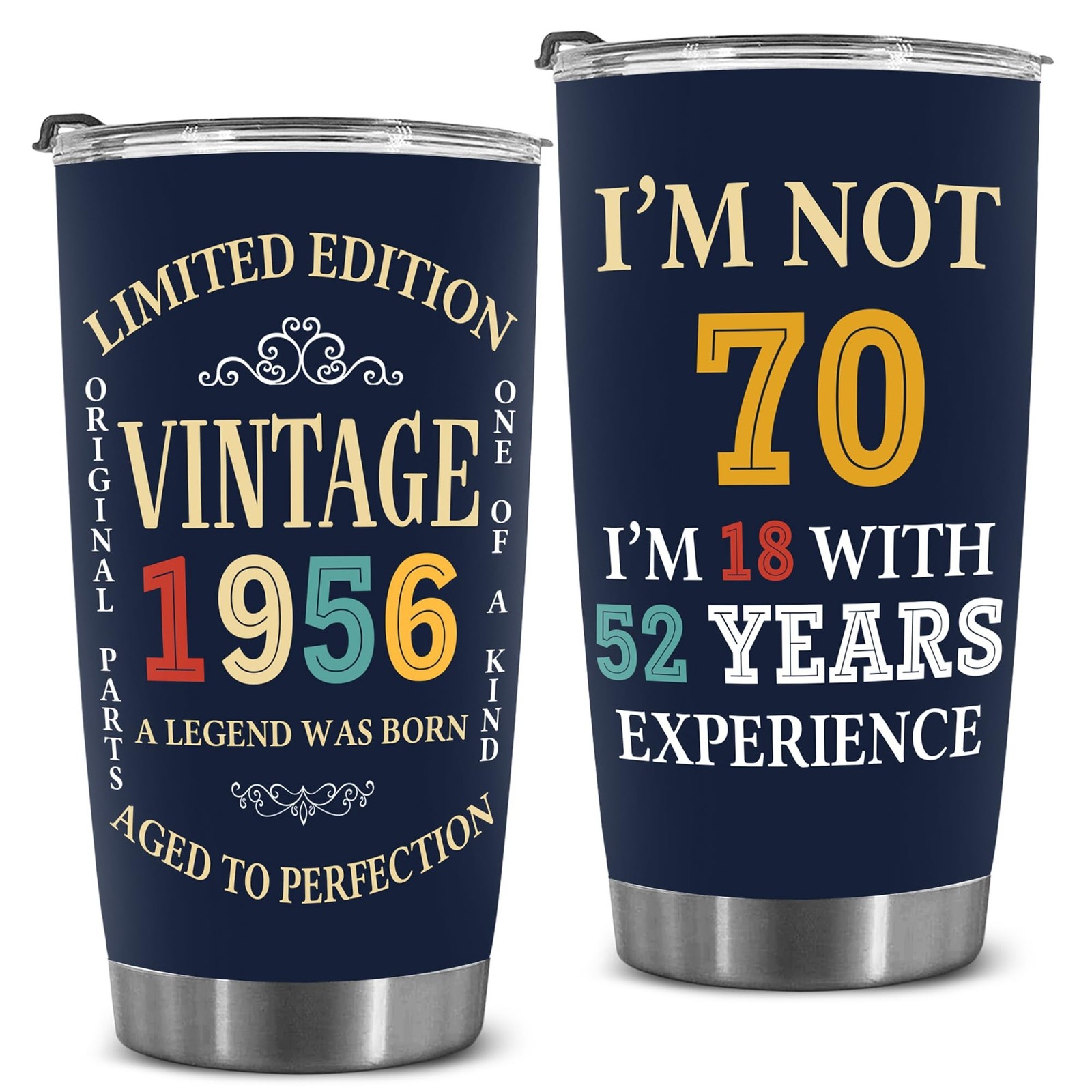 70th Birthday Gift Ideas For Men Women Turning Seventy - 1956 Vintage Present... 70th Birthday Gift Ideas For Men Women Turning Seventy - 1956 Vintage Present...