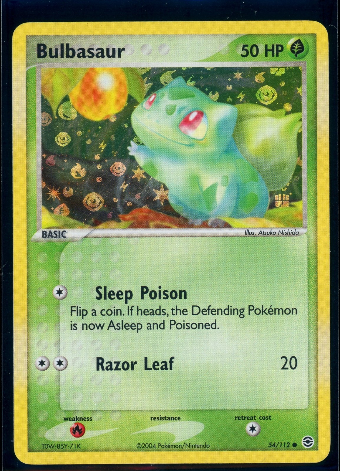 Pokemon EX FIRERED&LEAFGREEN - #54/112 Bulbasaur - Reverse Holo - ENG - LP Pokemon EX FIRERED&LEAFGREEN - #54/112 Bulbasaur - Reverse Holo - ENG - LP