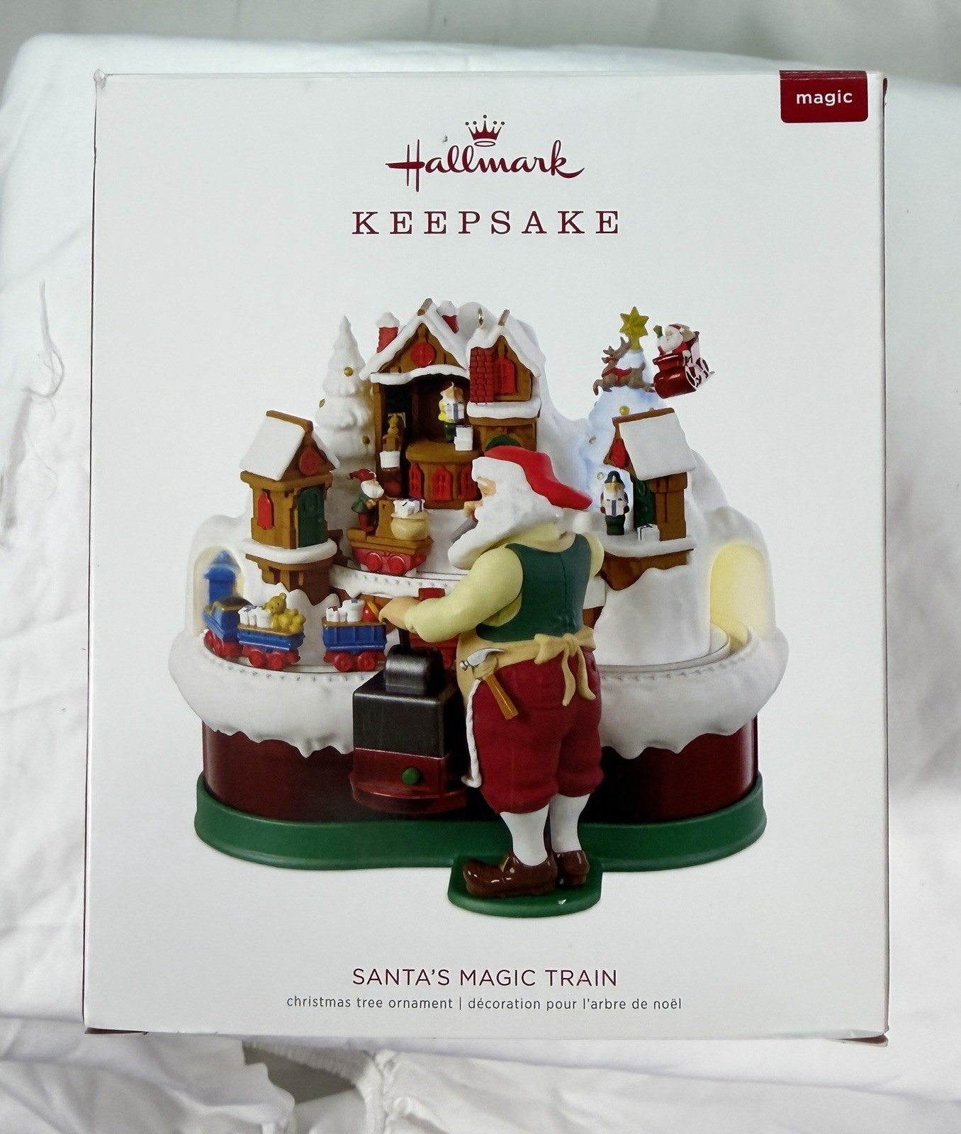 Hallmark Keepsake 2018 Santa's Magic Train Sound Light Motion Ornament Working Hallmark Keepsake 2018 Santa's Magic Train Sound Light Motion Ornament Working