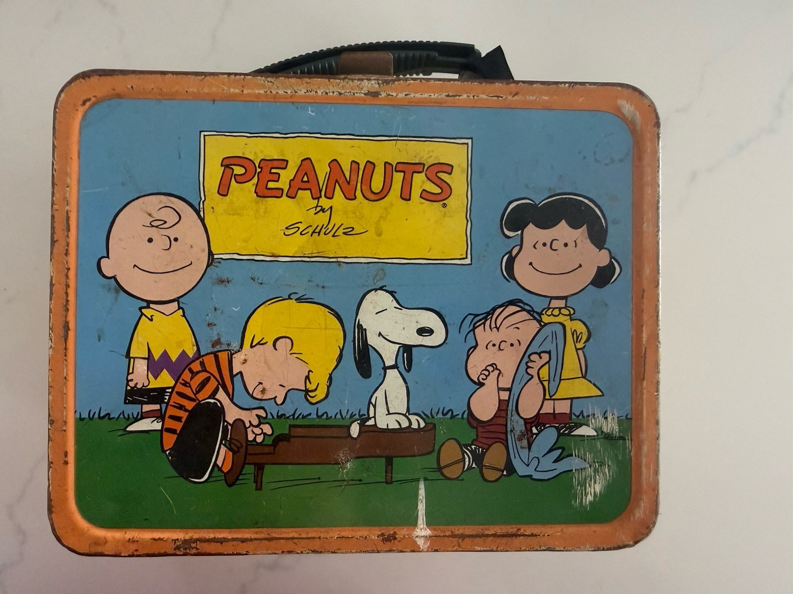Vintage 1959 PEANUTS Comic Strip Charlie Brown Snoopy Metal Lunchbox No Thermos Vintage 1959 PEANUTS Comic Strip Charlie Brown Snoopy Metal Lunchbox No Thermos