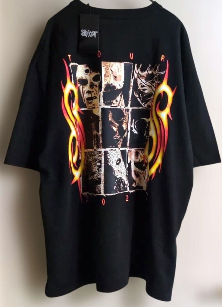 Slipknot Logo Tour T-Shirt 4L Black Brand New