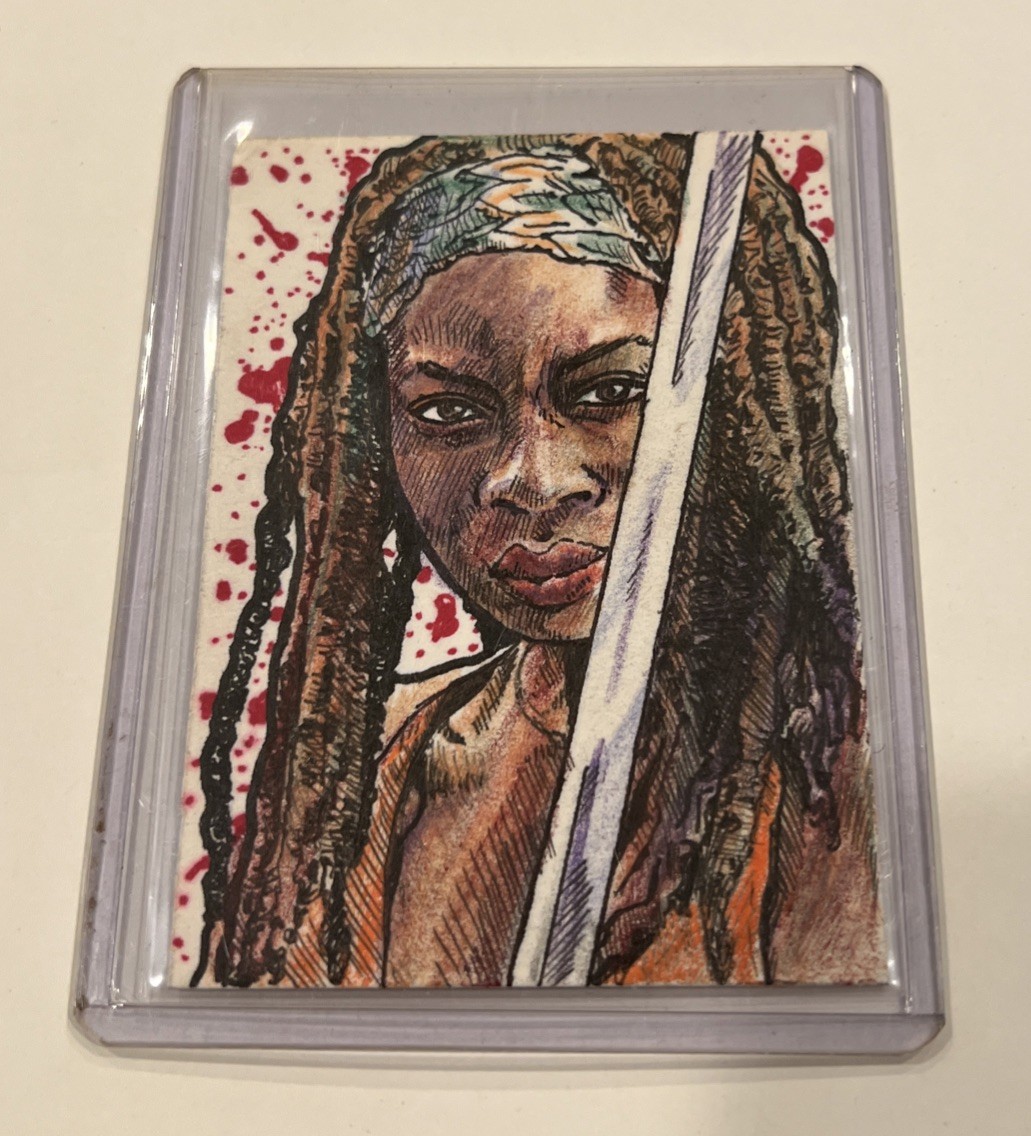 2013 Walking Dead original ACEO Sketch Card By Clay Sayre - Signed by Artist 2013 Walking Dead original ACEO Sketch Card By Clay Sayre - Signed by Artist