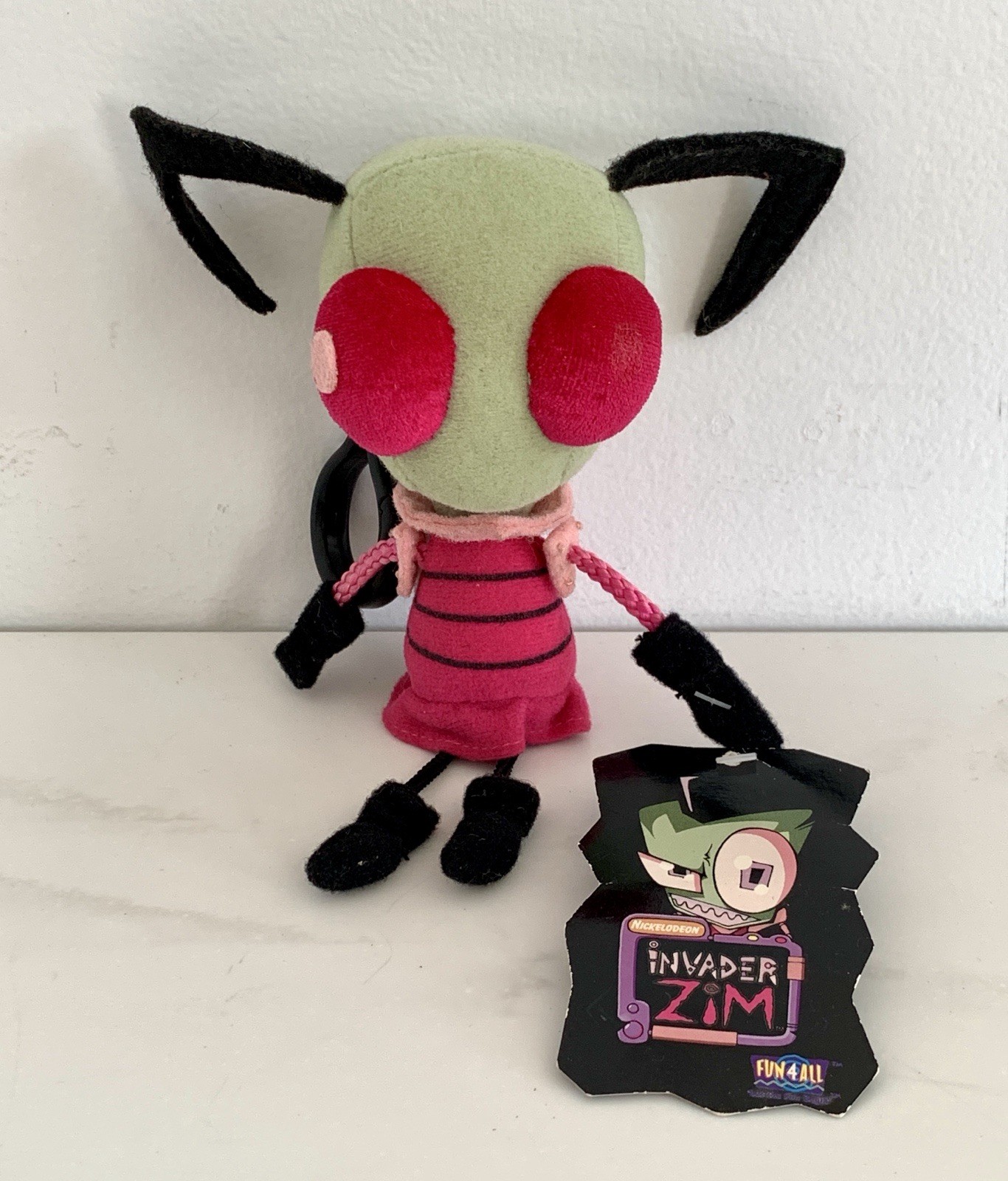Invader Zim Plush Keychain w/ Tags Fun 4 All 2002 Viacom Nickelodeon RARE *READ* Invader Zim Plush Keychain w/ Tags Fun 4 All 2002 Viacom Nickelodeon RARE *READ*