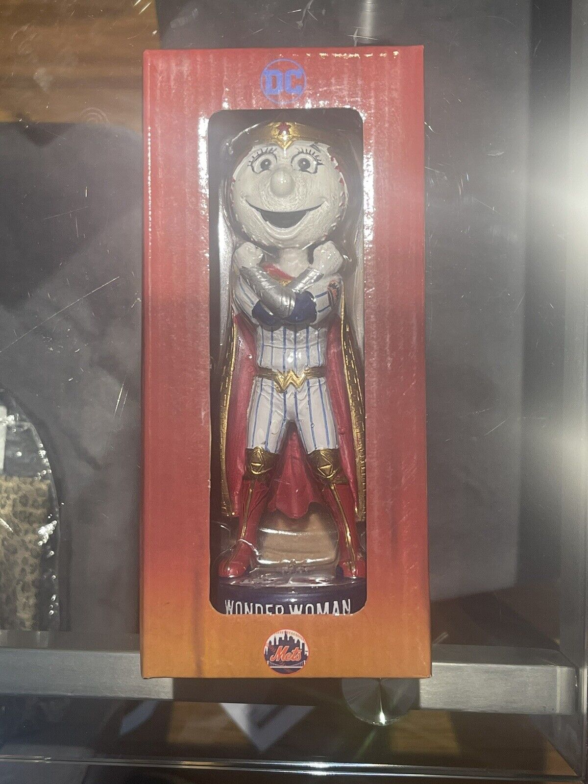MLB New York Mets Mrs Mets As Wonder Woman Baseball Bobblehead