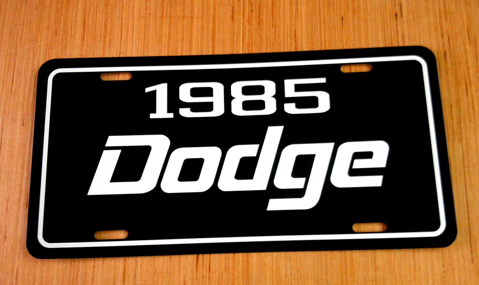 1985 Dodge license plate car tag '85 Rampage Ramcharger D-150 Caravan Mini Ram