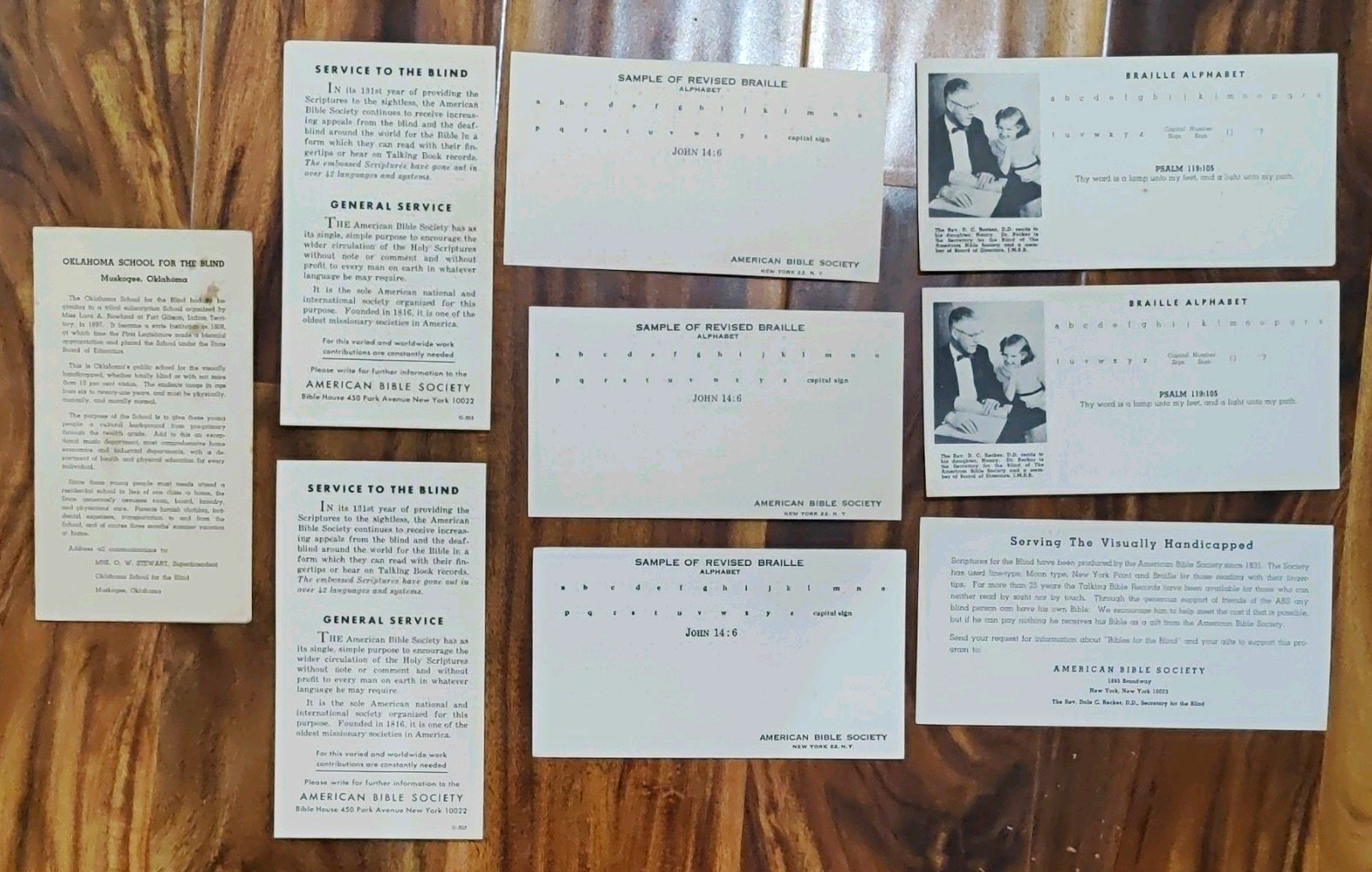 Vtg Mid-Century Braille, Talking Book, & Institutional History Ephemera Lot of 9 Vtg Mid-Century Braille, Talking Book, & Institutional History Ephemera Lot of 9