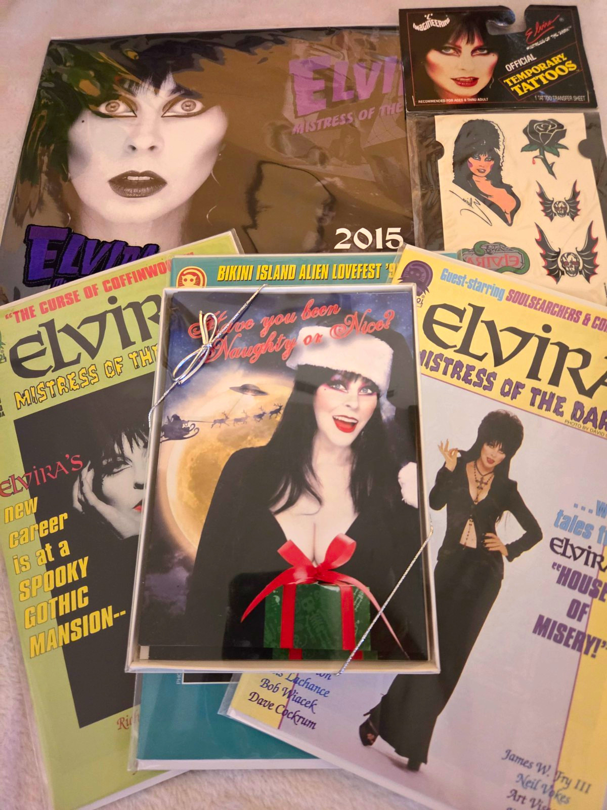 7 Elvira Mistress Of The Dark Halloween Goods Xmas Cards Tats Comics Calendar 7 Elvira Mistress Of The Dark Halloween Goods Xmas Cards Tats Comics Calendar