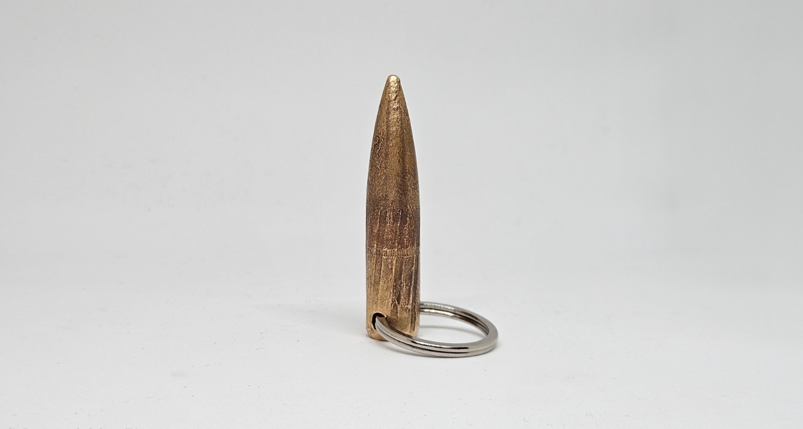 Keychain - WW2 Demilitarized Ammunition - Normandy D-DAY - 12.7 Browning - 1944