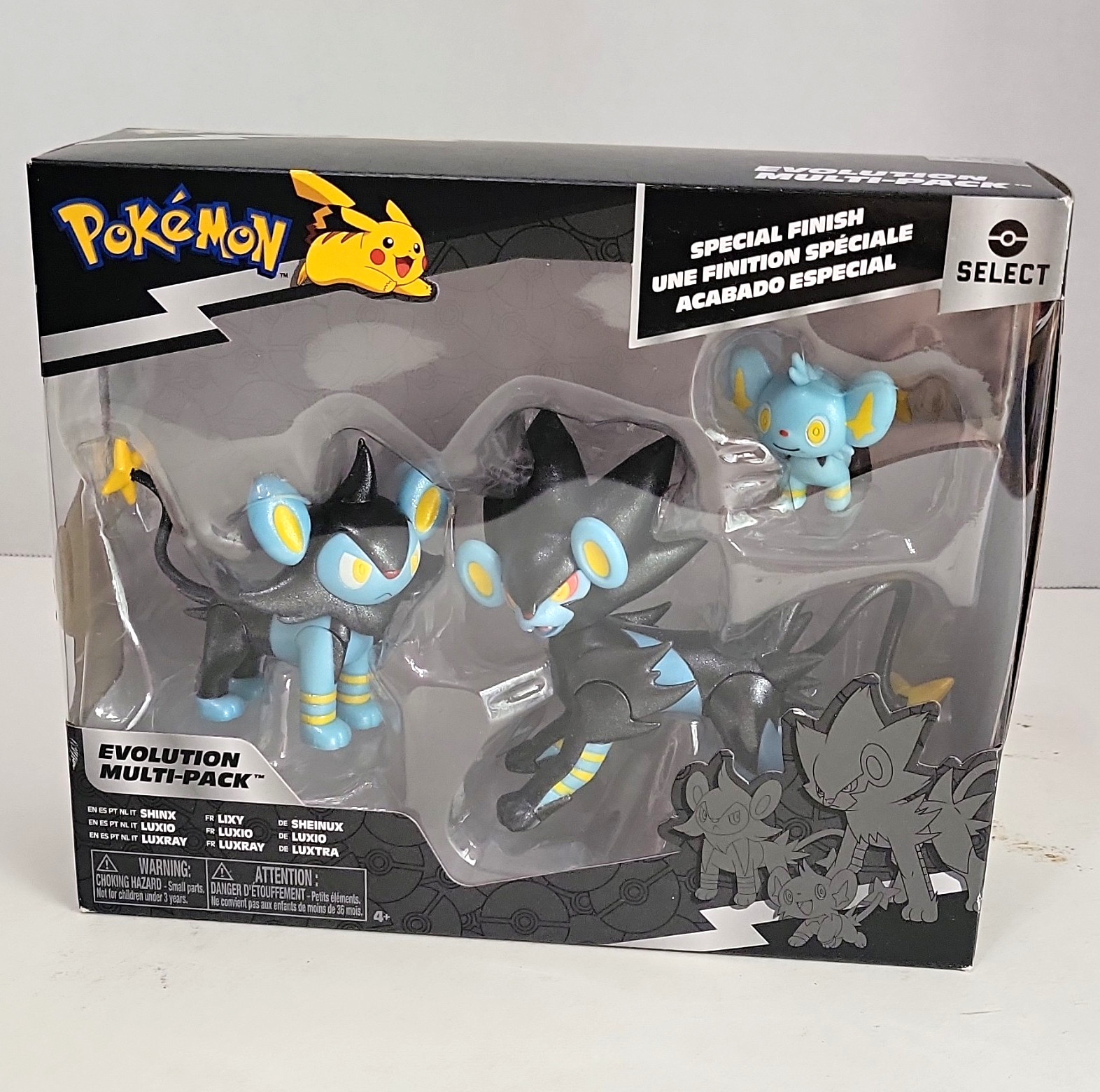 Pokémon Select Special Finish Evolution Multi-Pack Shinx Luxio Luxray Figures Pokémon Select Special Finish Evolution Multi-Pack Shinx Luxio Luxray Figures
