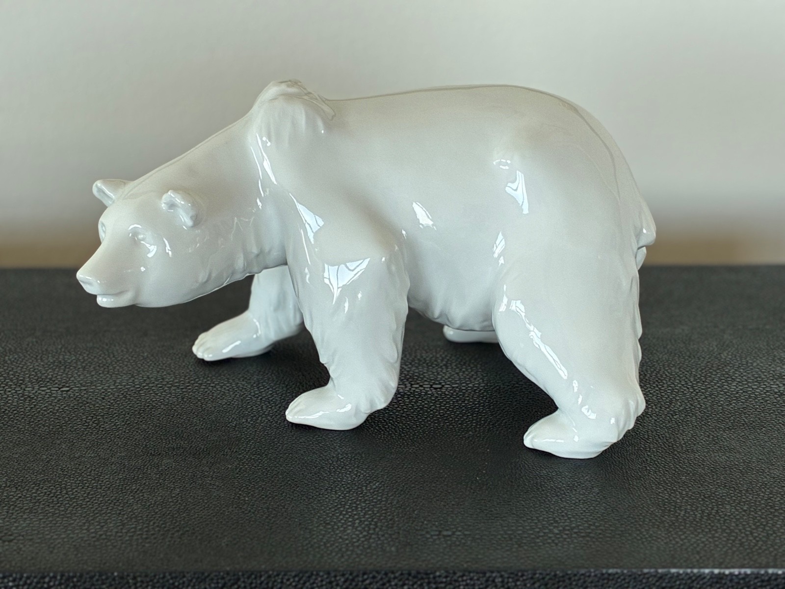 Vintage KPM Berlin White Porcelain Polar Bear Figurine circa 1950s Vintage KPM Berlin White Porcelain Polar Bear Figurine circa 1950s