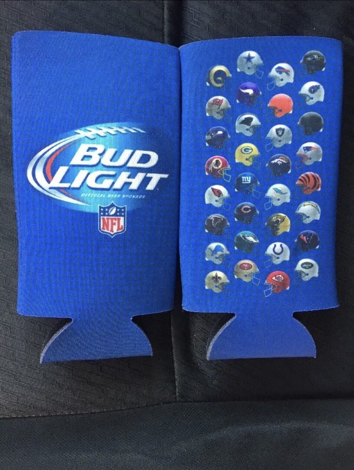 New 12 Authentic NFL Bud Light 24/25oz Beer Bottle Can Koozie Coozie