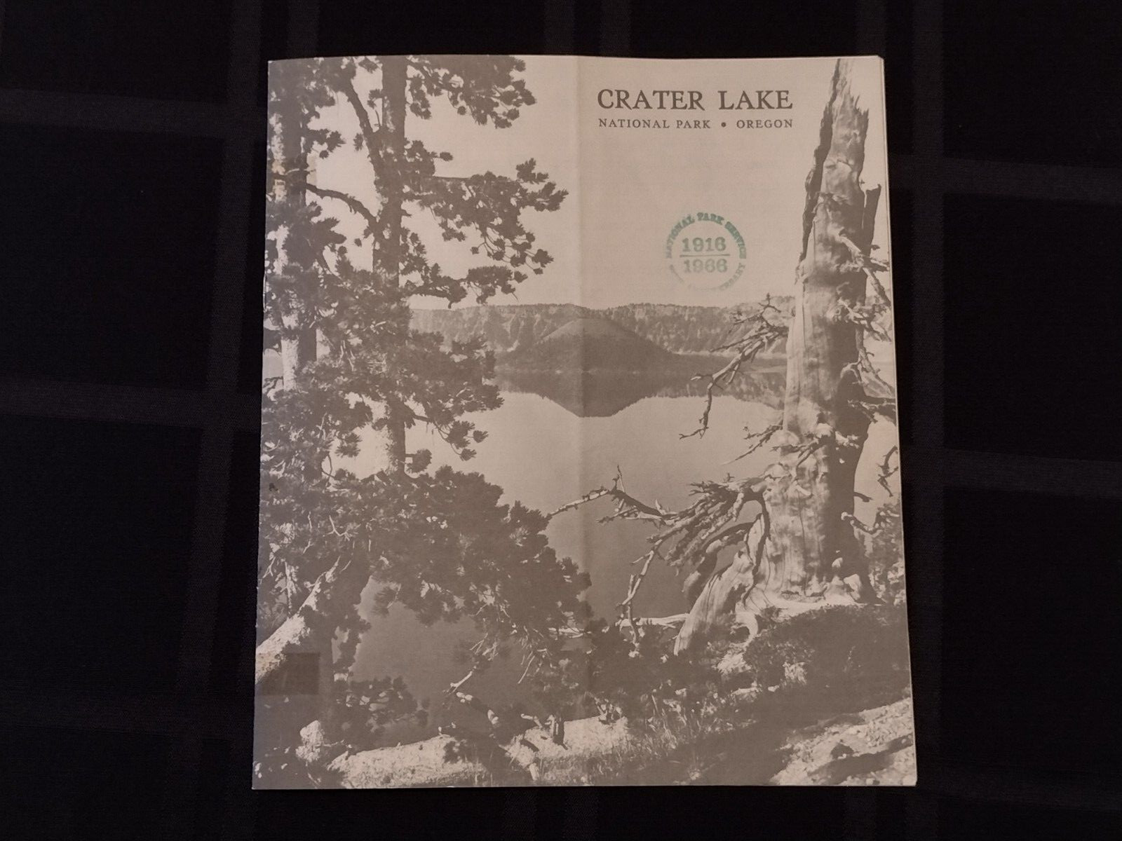 Vintage Crater Lake Oregon National Park Booklet / Map, 1919-1966 NPS Stamped Vintage Crater Lake Oregon National Park Booklet / Map, 1919-1966 NPS Stamped