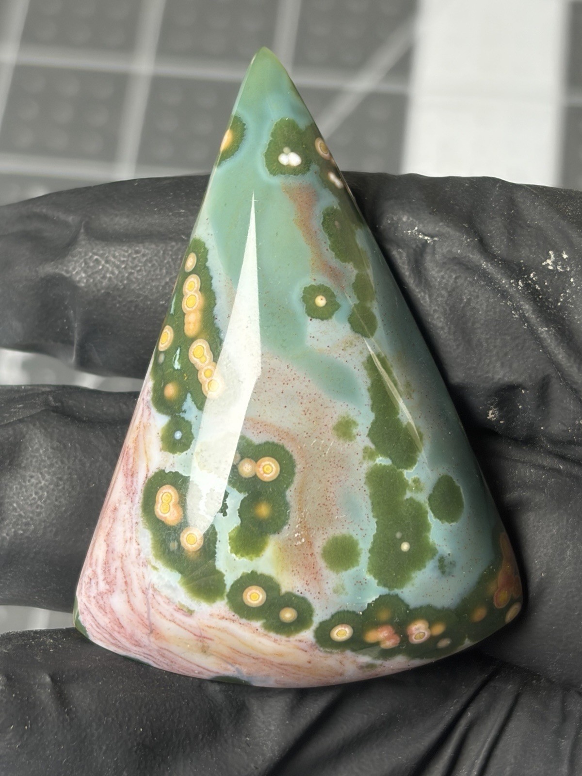 AAA Ocean Jasper Old Stock Cab Cabochan Colorful Orbs Specimen Large Jewelry AAA Ocean Jasper Old Stock Cab Cabochan Colorful Orbs Specimen Large Jewelry