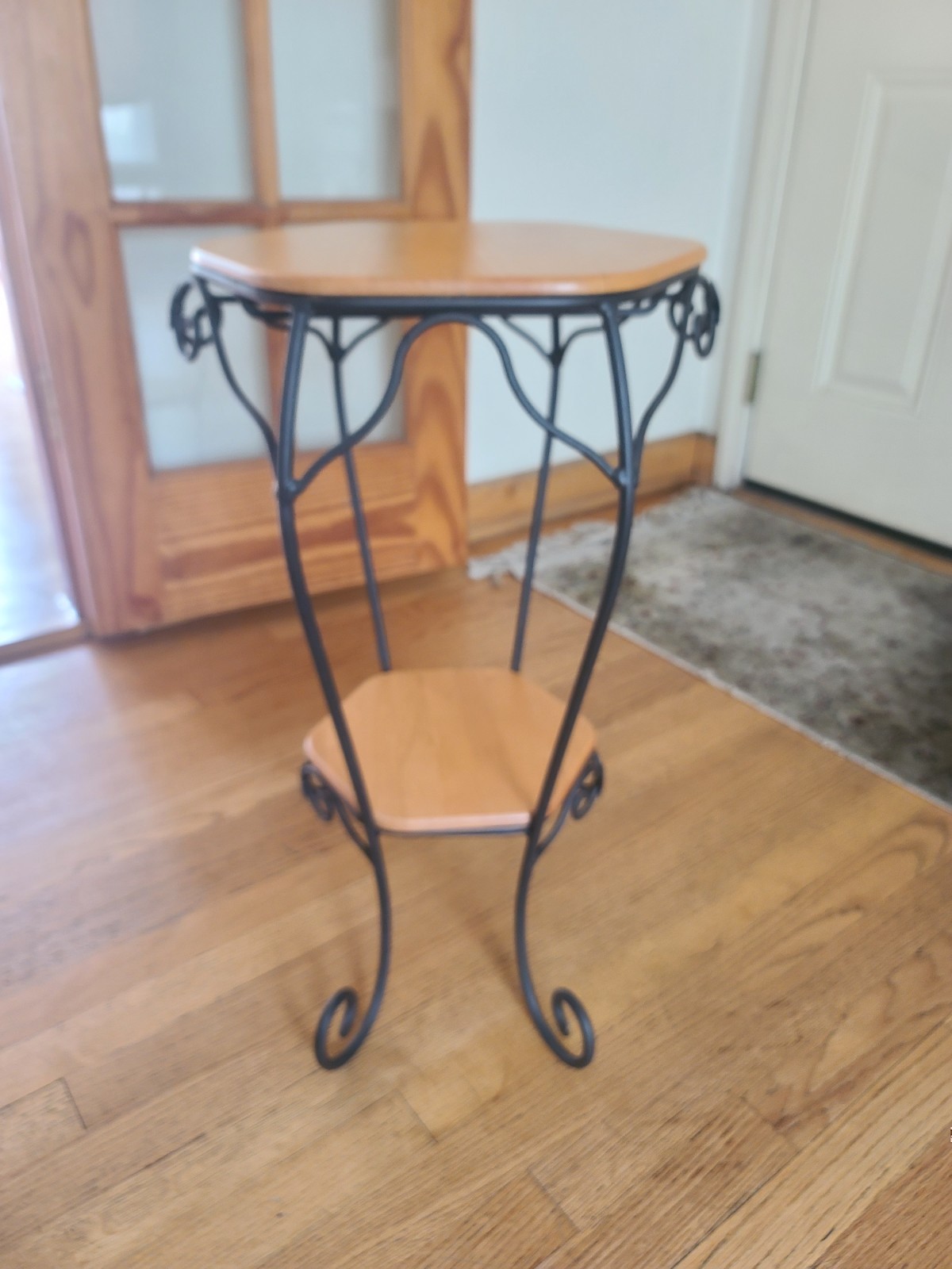 Longaberger Wrought Iron Generations Stand + 2 WoodCrafts Shelves-Plants/Baskets Longaberger Wrought Iron Generations Stand + 2 WoodCrafts Shelves-Plants/Baskets