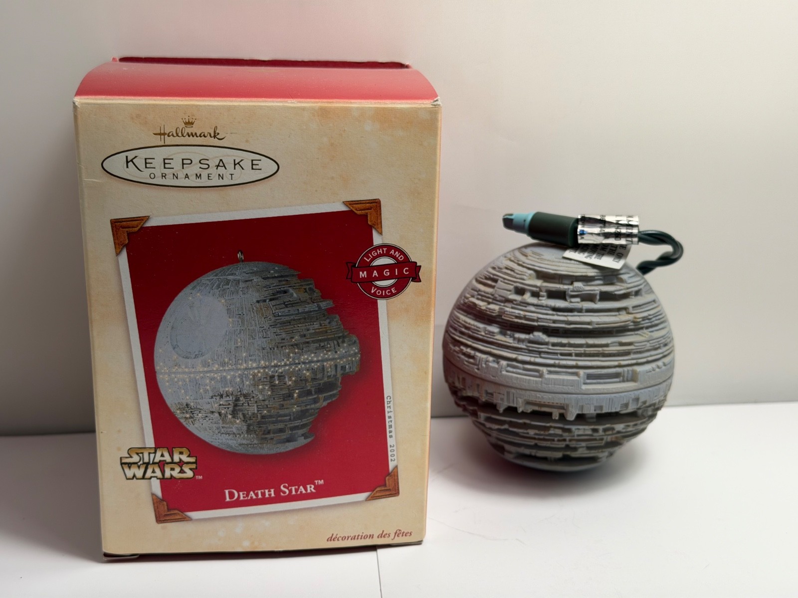 2002 Hallmark Star Wars Death Star Light & Sound Keepsake Ornament 2002 Hallmark Star Wars Death Star Light & Sound Keepsake Ornament