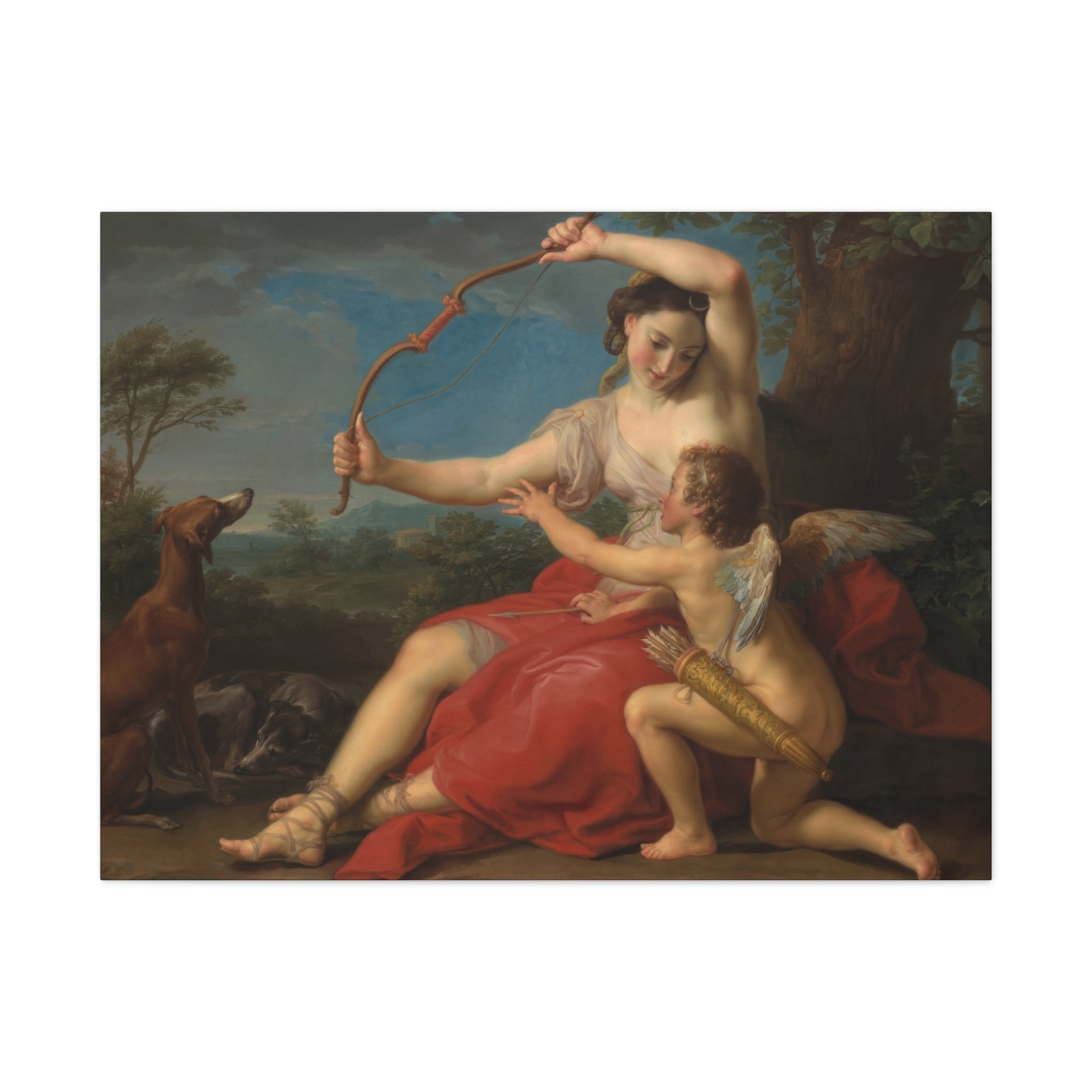 Pompeo Batoni - Diana and Cupid - 1761 - Canvas Wall Art