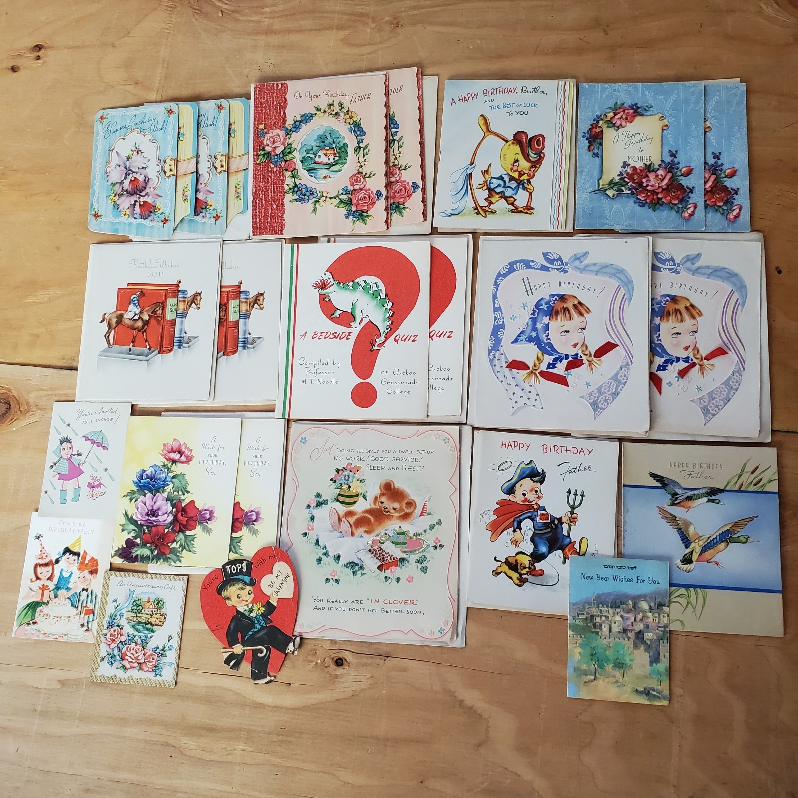 HUGE Lot Of 24 Vtg Greeting Cards Assorted 1950s 1960s Birthday Christmas & More HUGE Lot Of 24 Vtg Greeting Cards Assorted 1950s 1960s Birthday Christmas & More